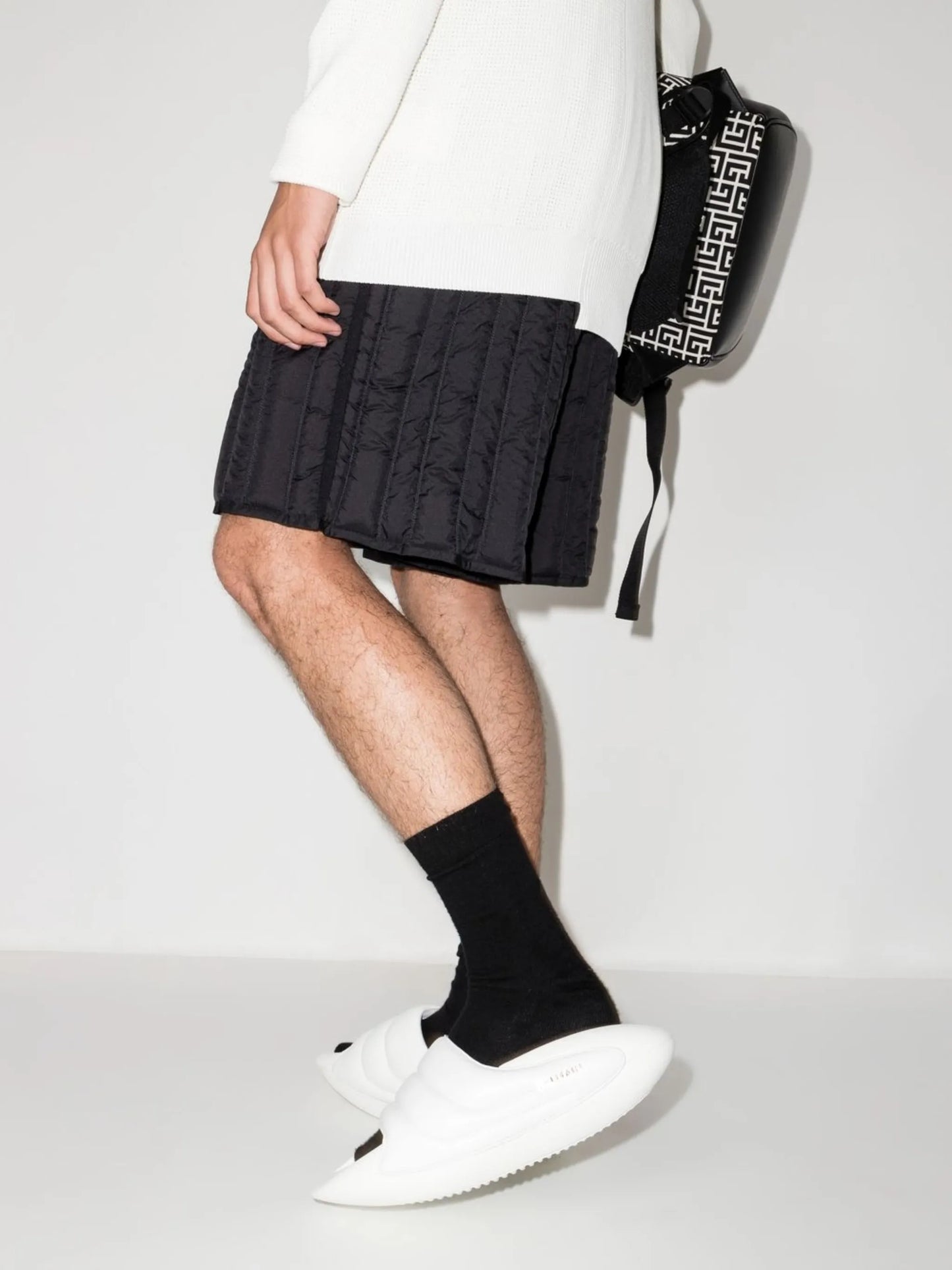 B-IT quilted leather slides