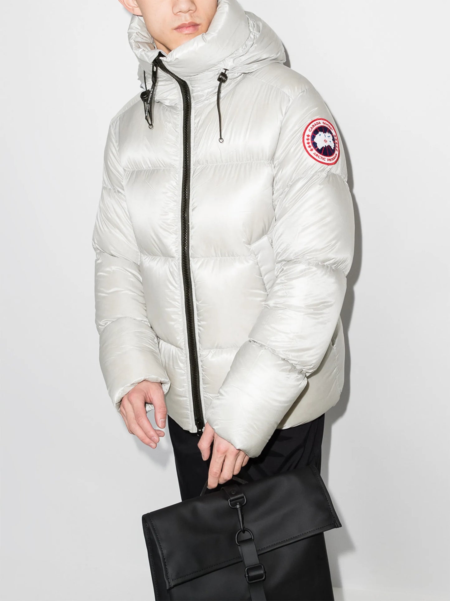 Crofton logo-patch padded jacket