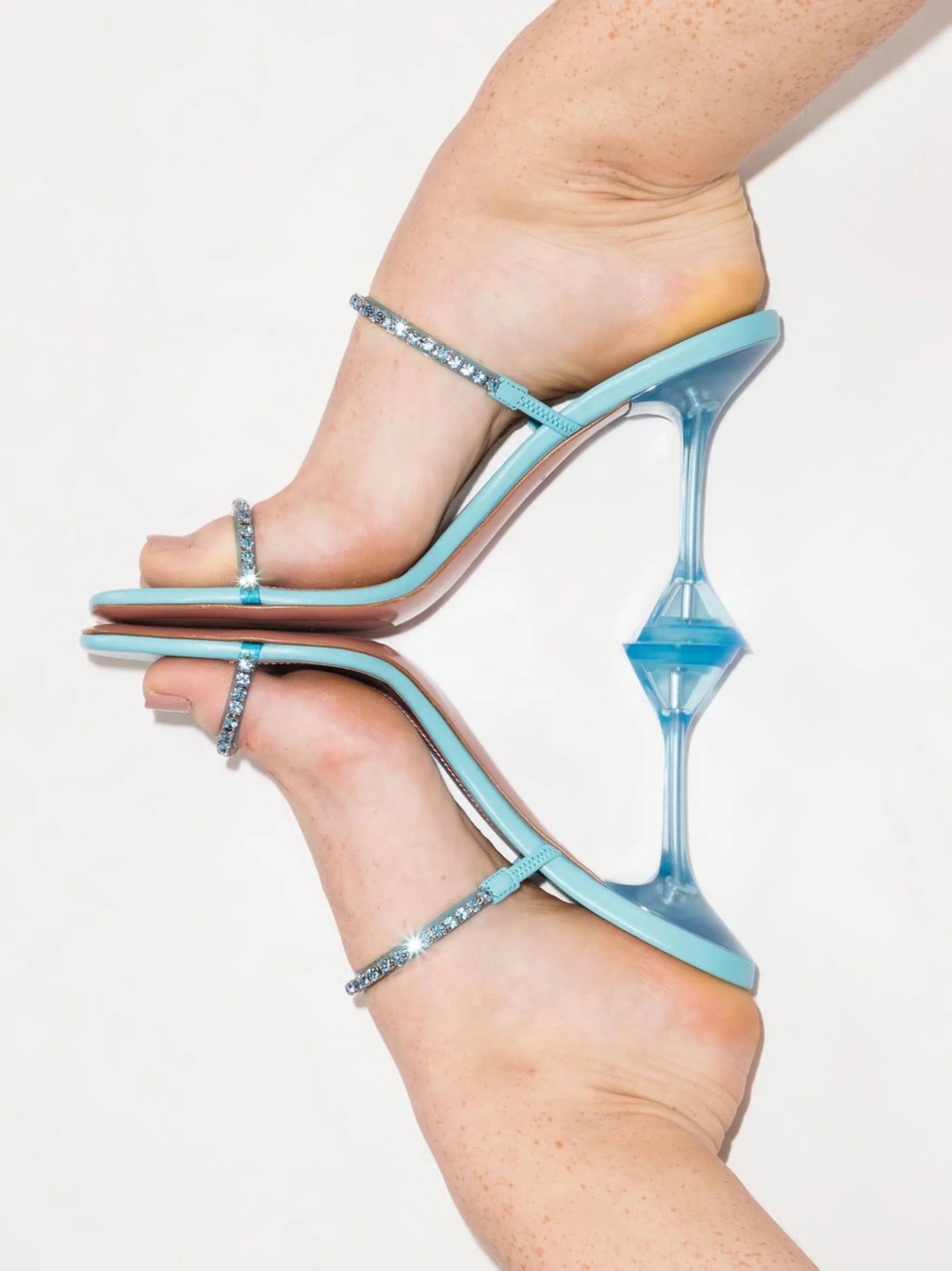 Gilda 95mm clear heel sandals