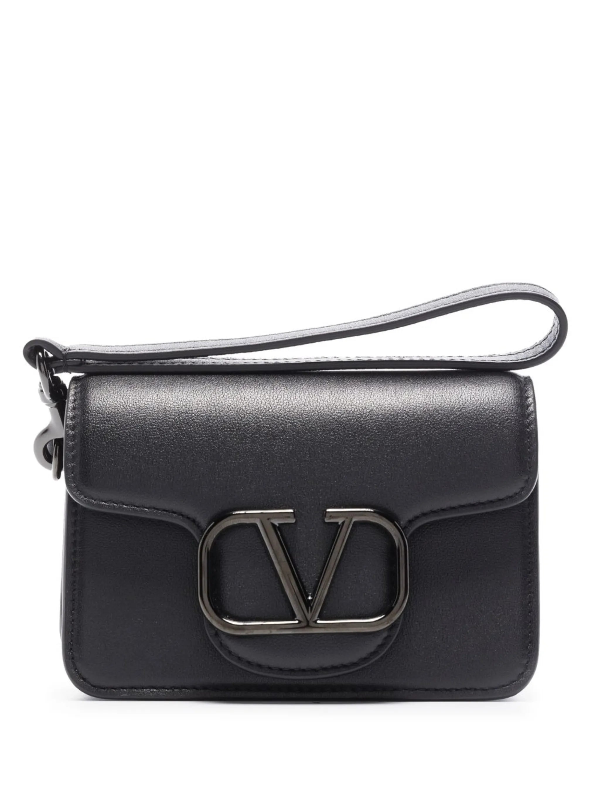 VLOGO leather mini pouch