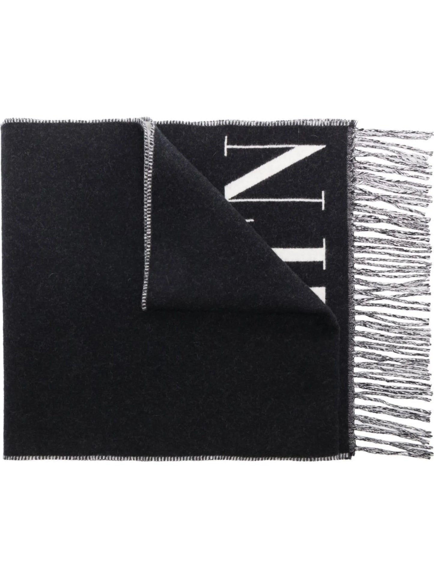 VLTN fringed scarf
