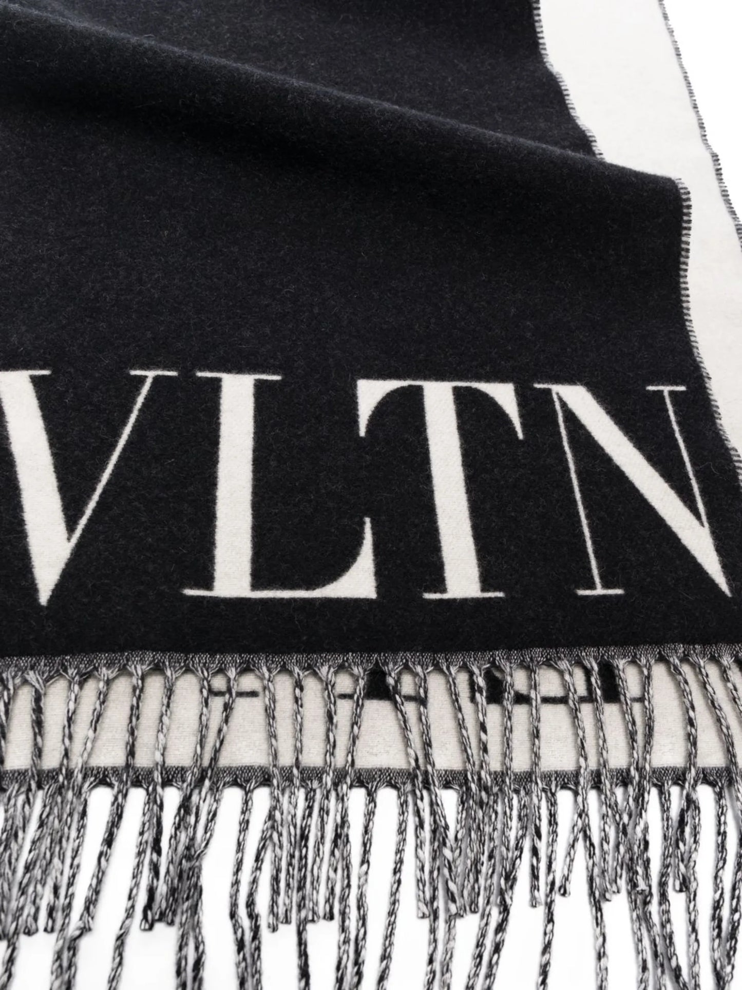 VLTN fringed scarf