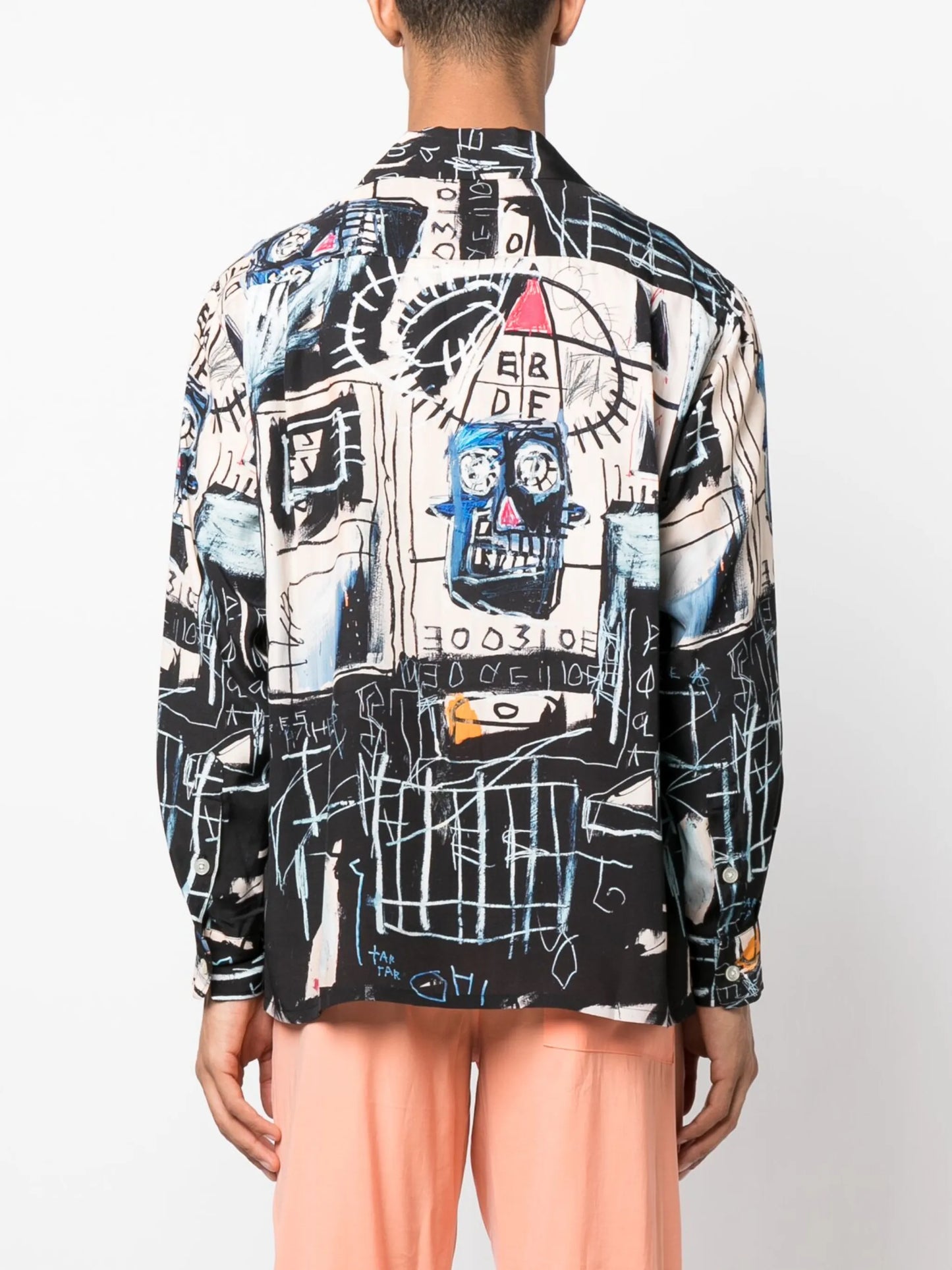 graphic-print long-sleeve shirt