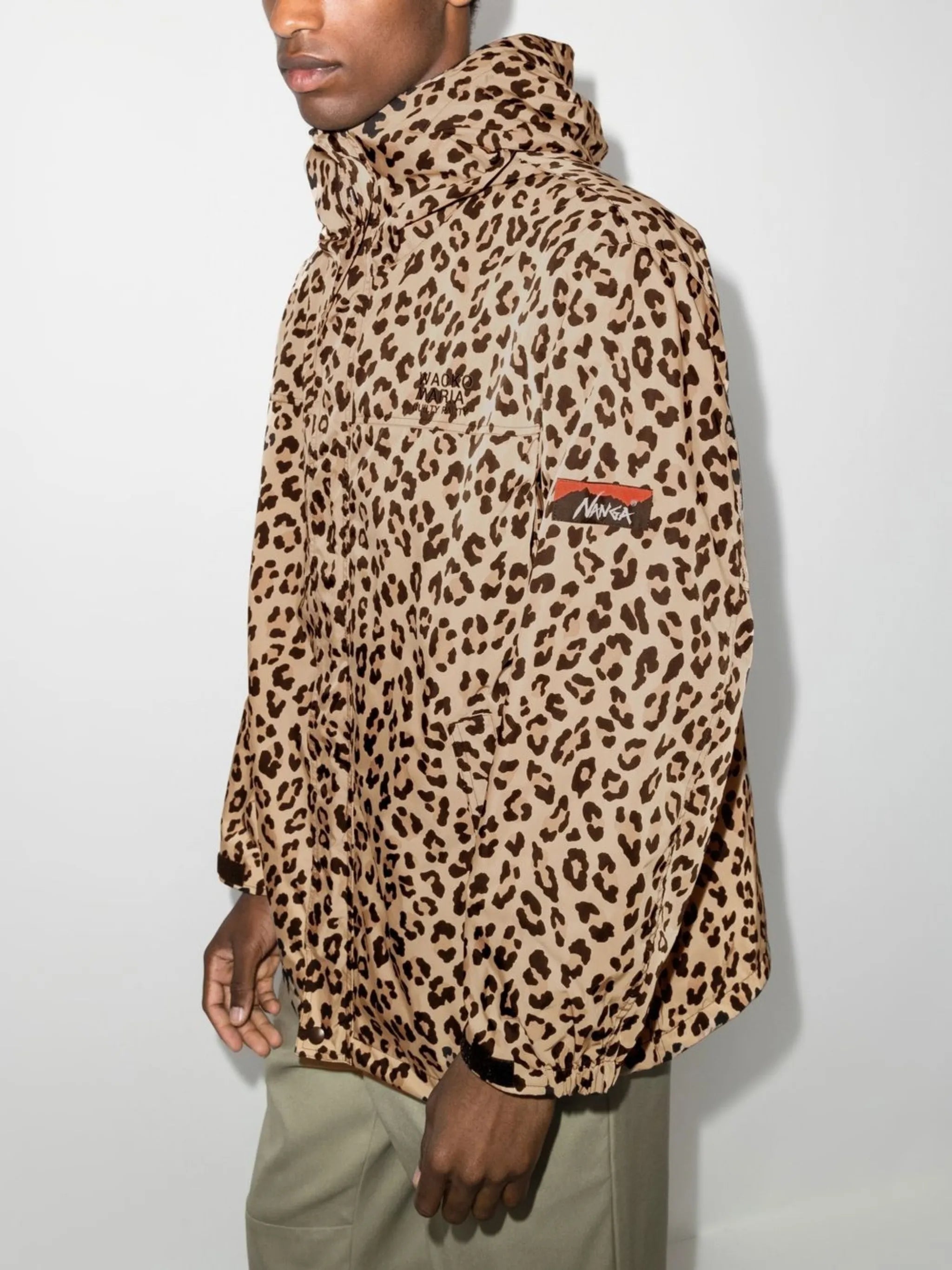 leopard print hooded jacket