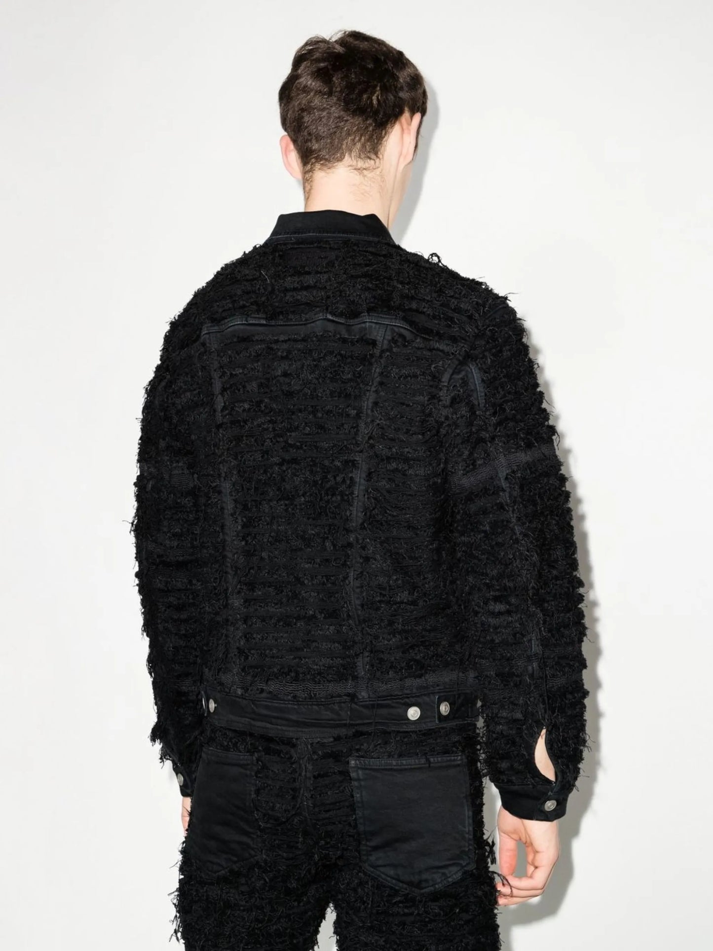 x Blackmeans distressed denim jacket