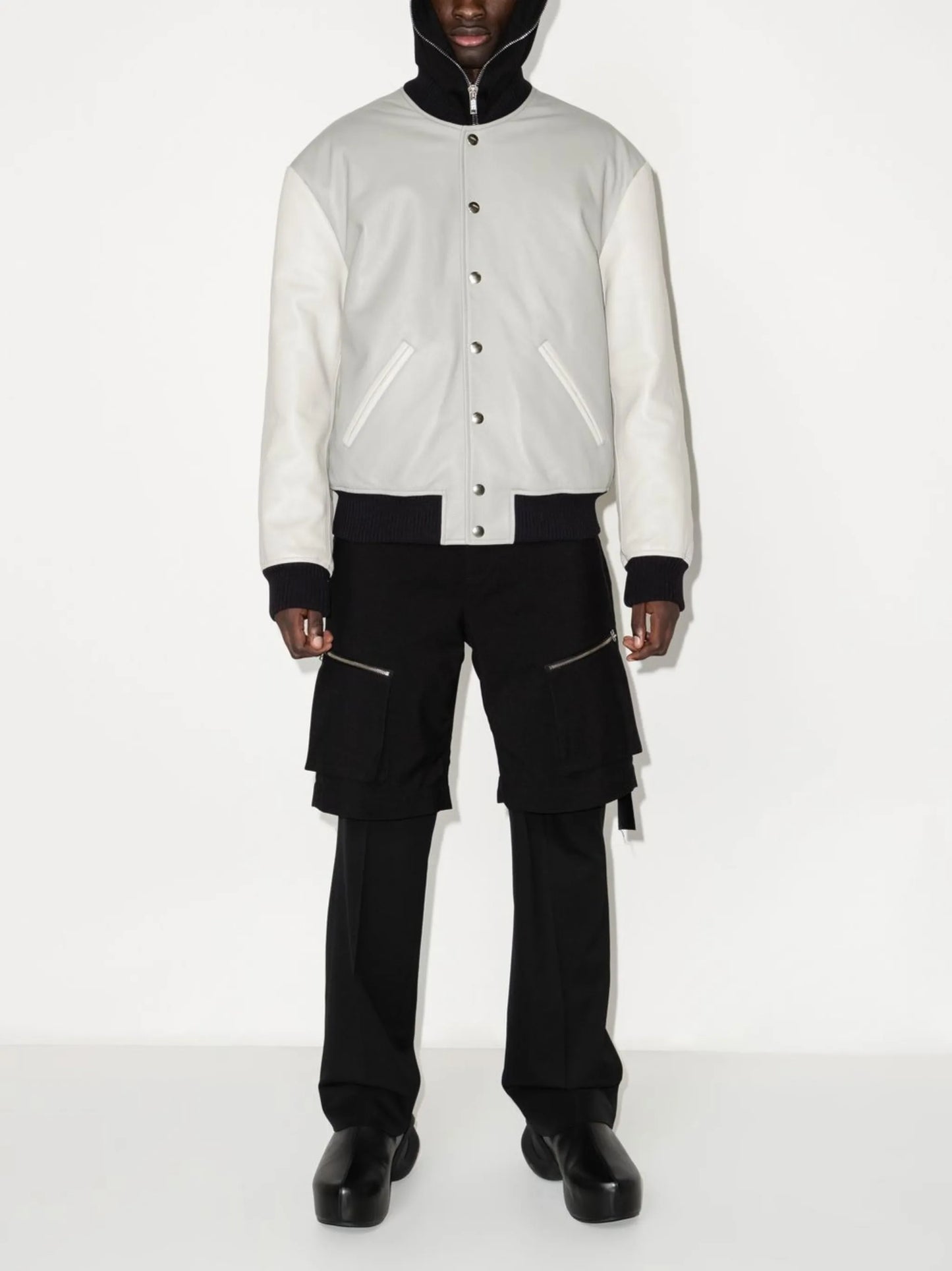 leather bomber jacket