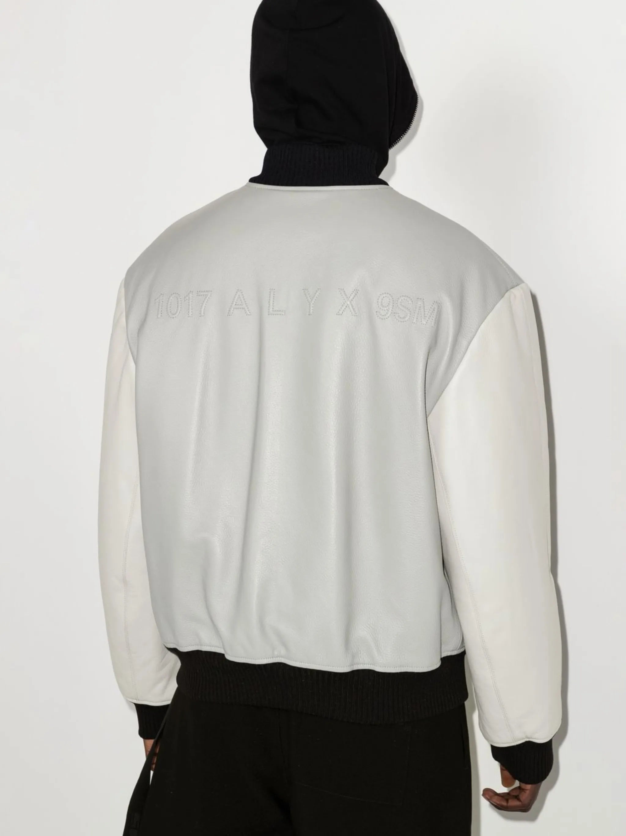 leather bomber jacket