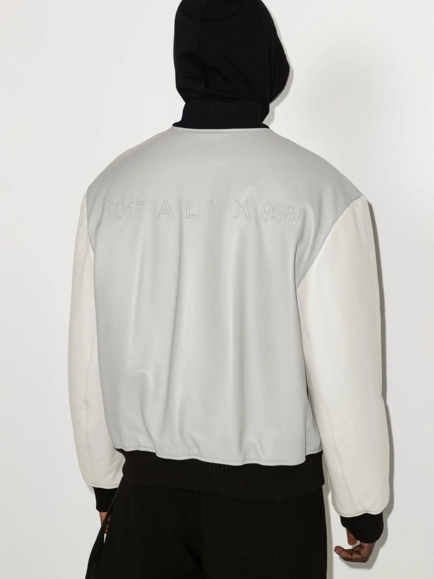 leather bomber jacket