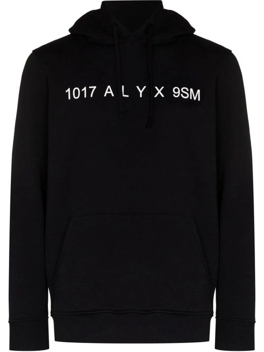 logo-print drawstring hoodie