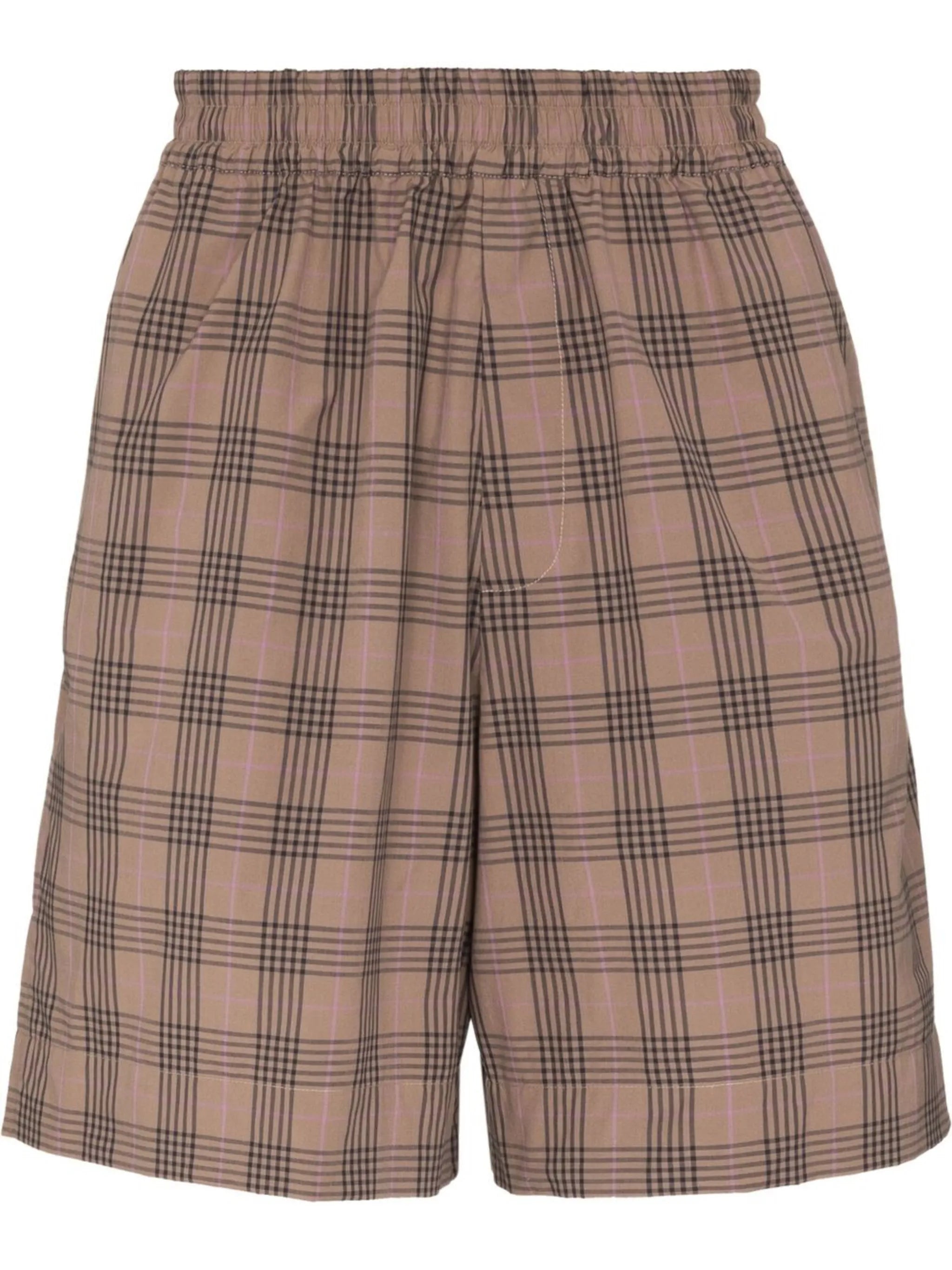 Kite check-print shorts
