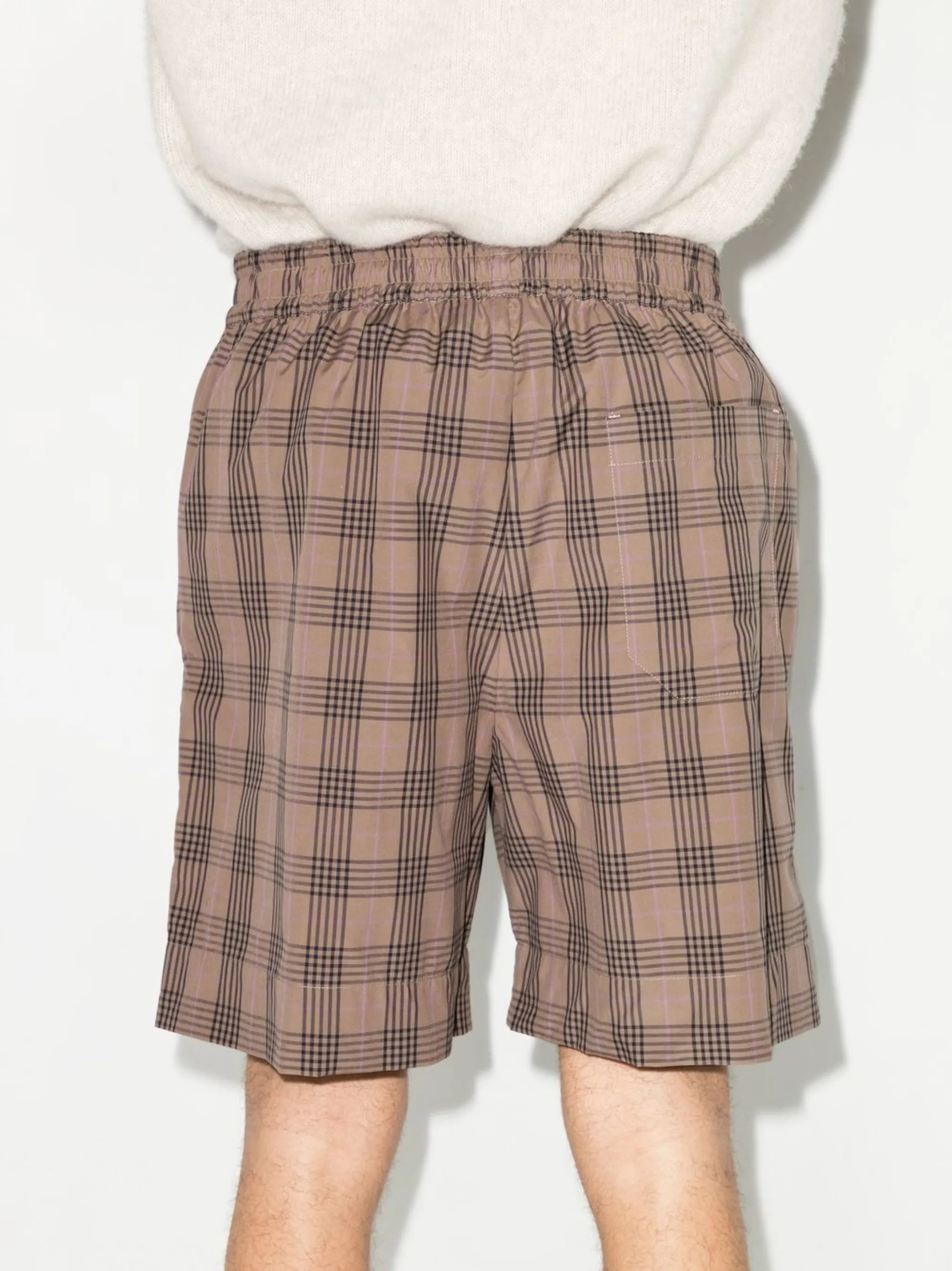 Kite check-print shorts