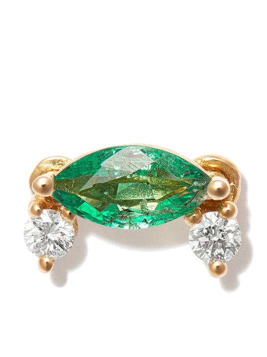 18kt yellow gold Dancing Diamonds single stud earring