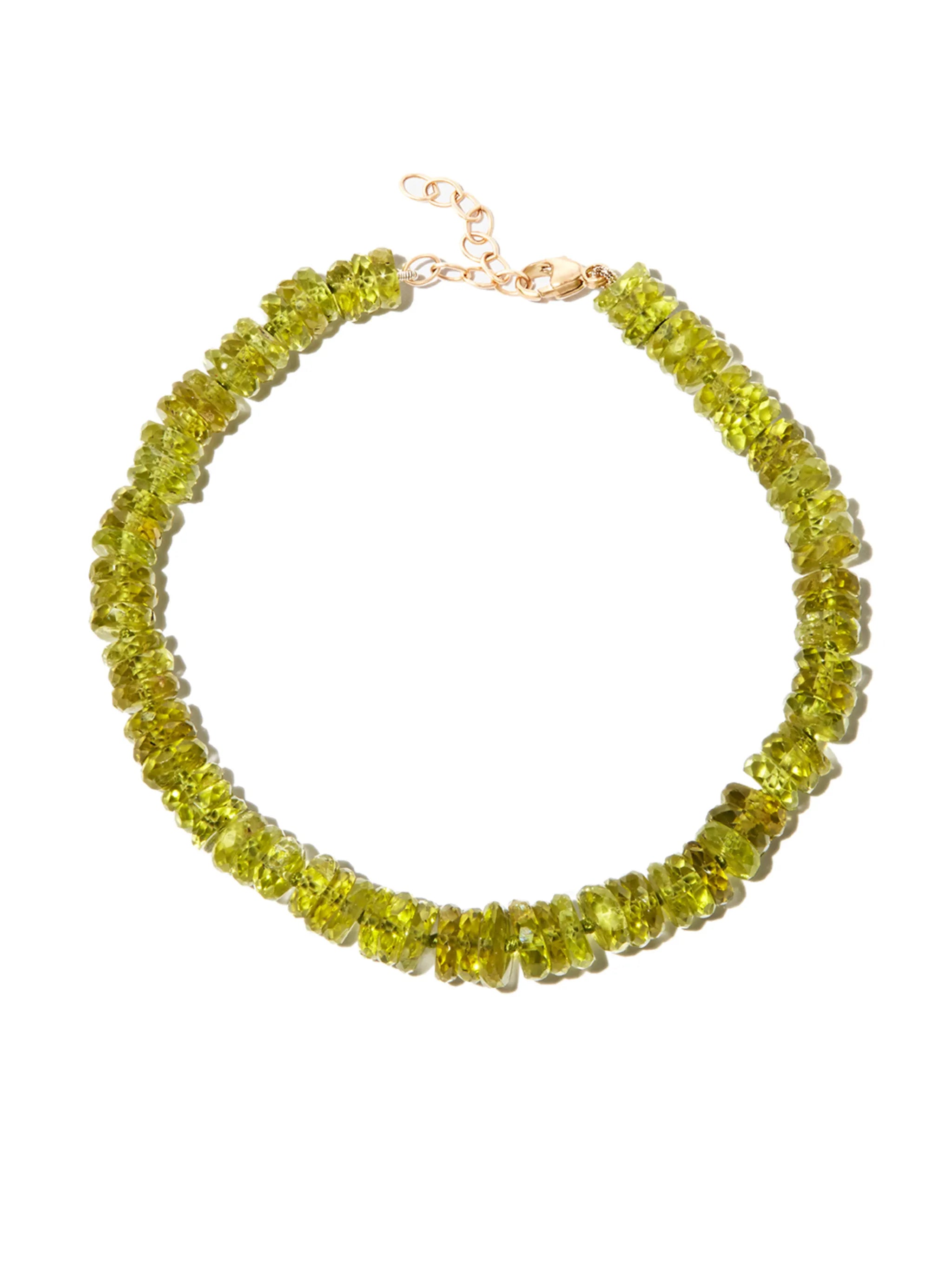 14kt yellow gold peridot bracelet