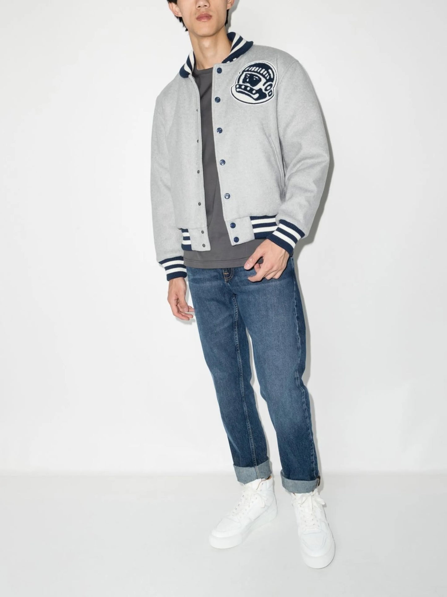 Astro embroidered logo bomber jacket