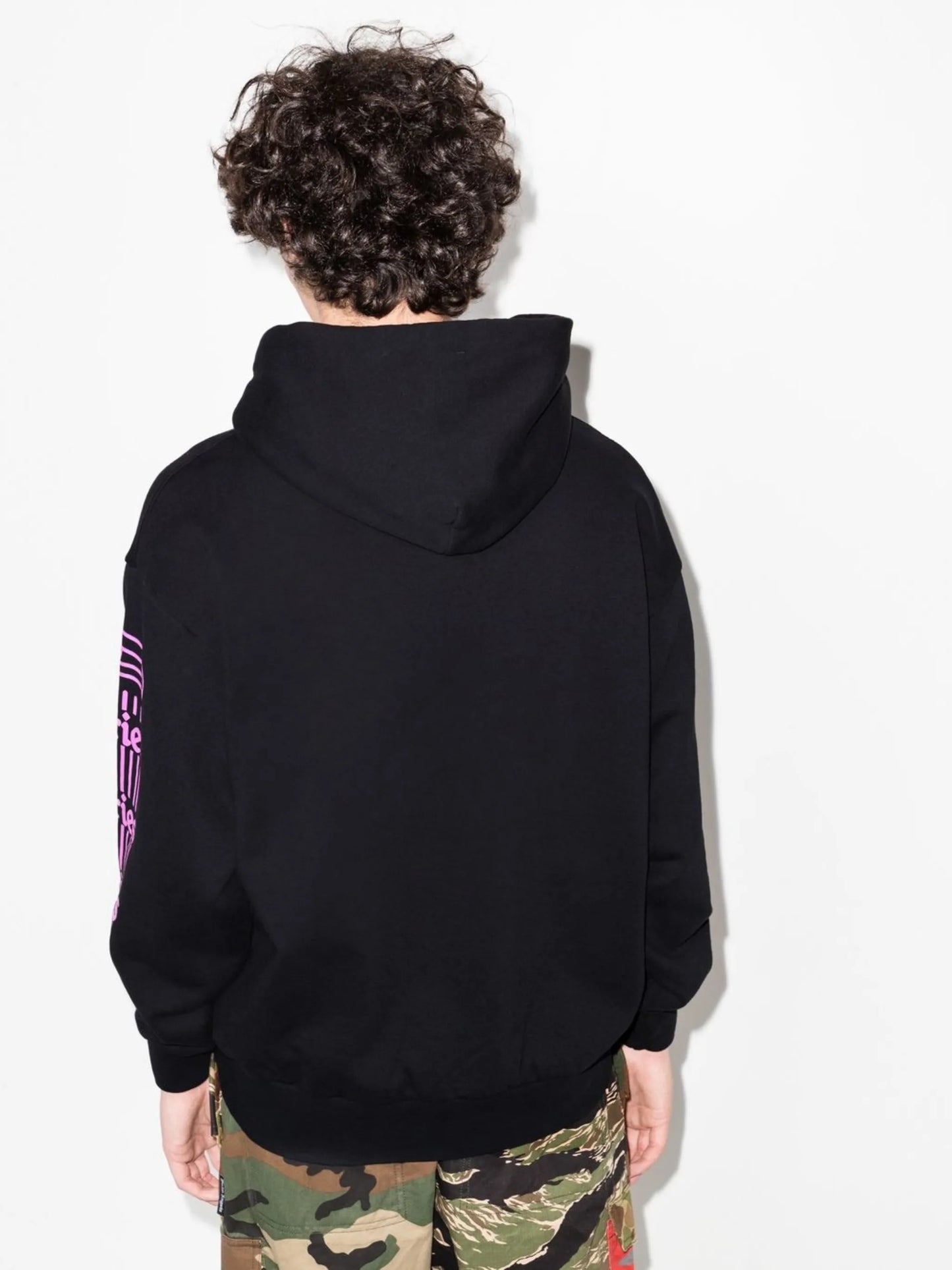 logo-print drawstring hoodie