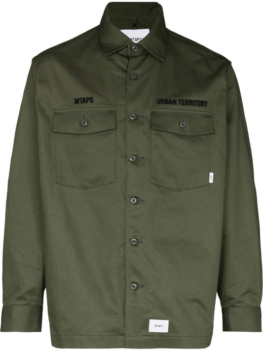 Buds long-sleeve cotton shirt