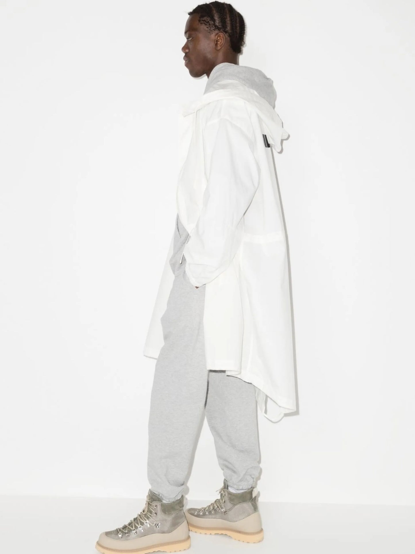 drop-crotch track pants