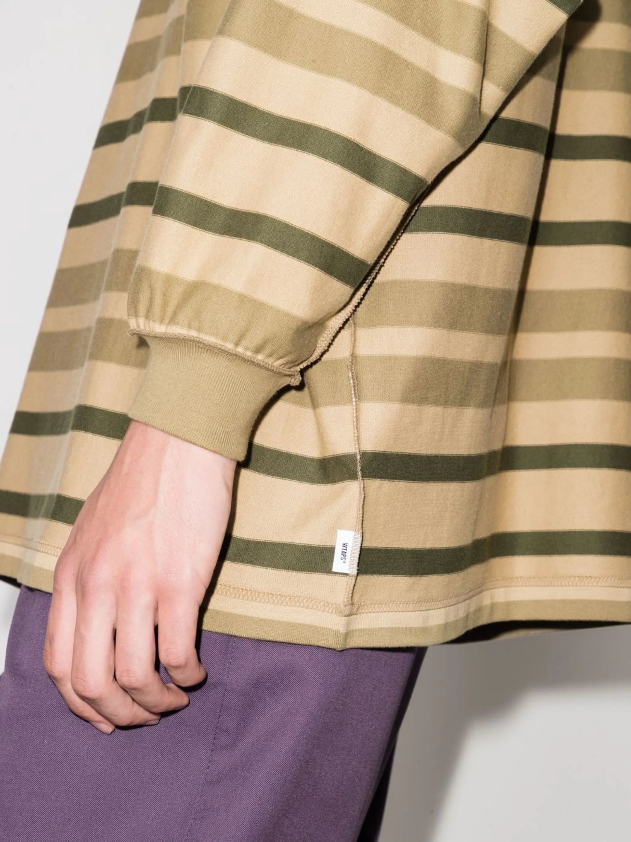 striped oversized sweatshirt