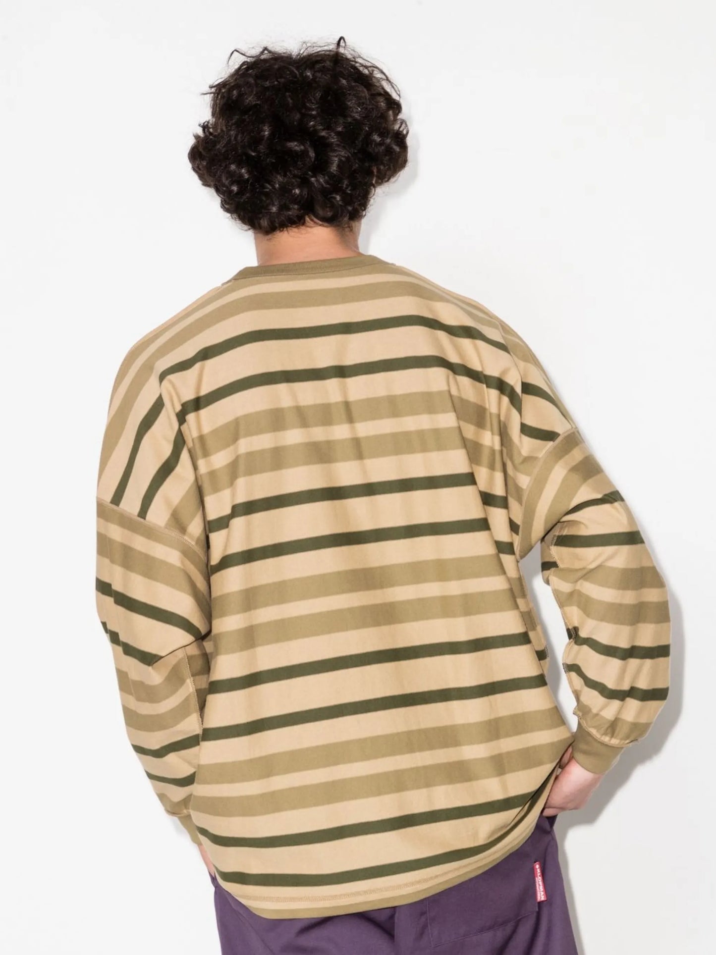 striped oversized sweatshirt