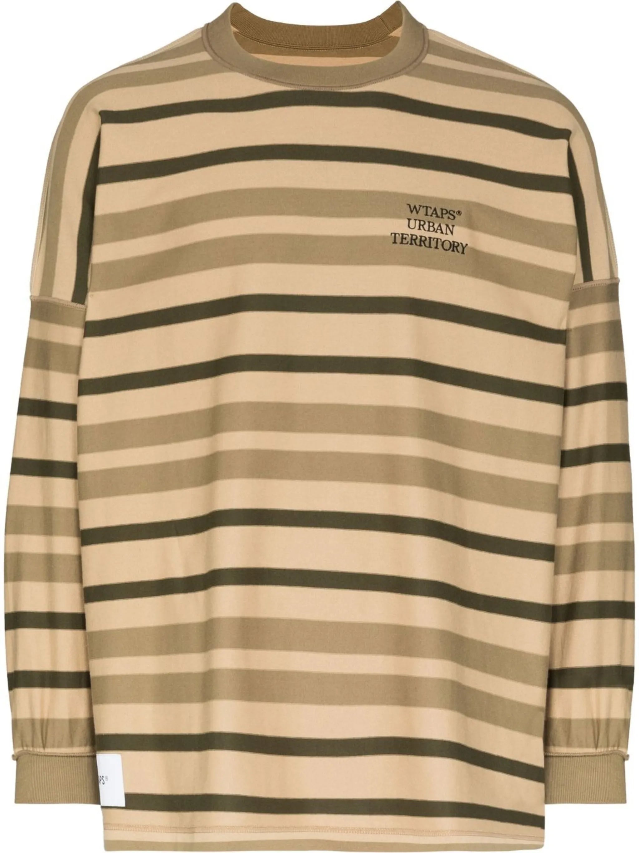 striped oversized sweatshirt