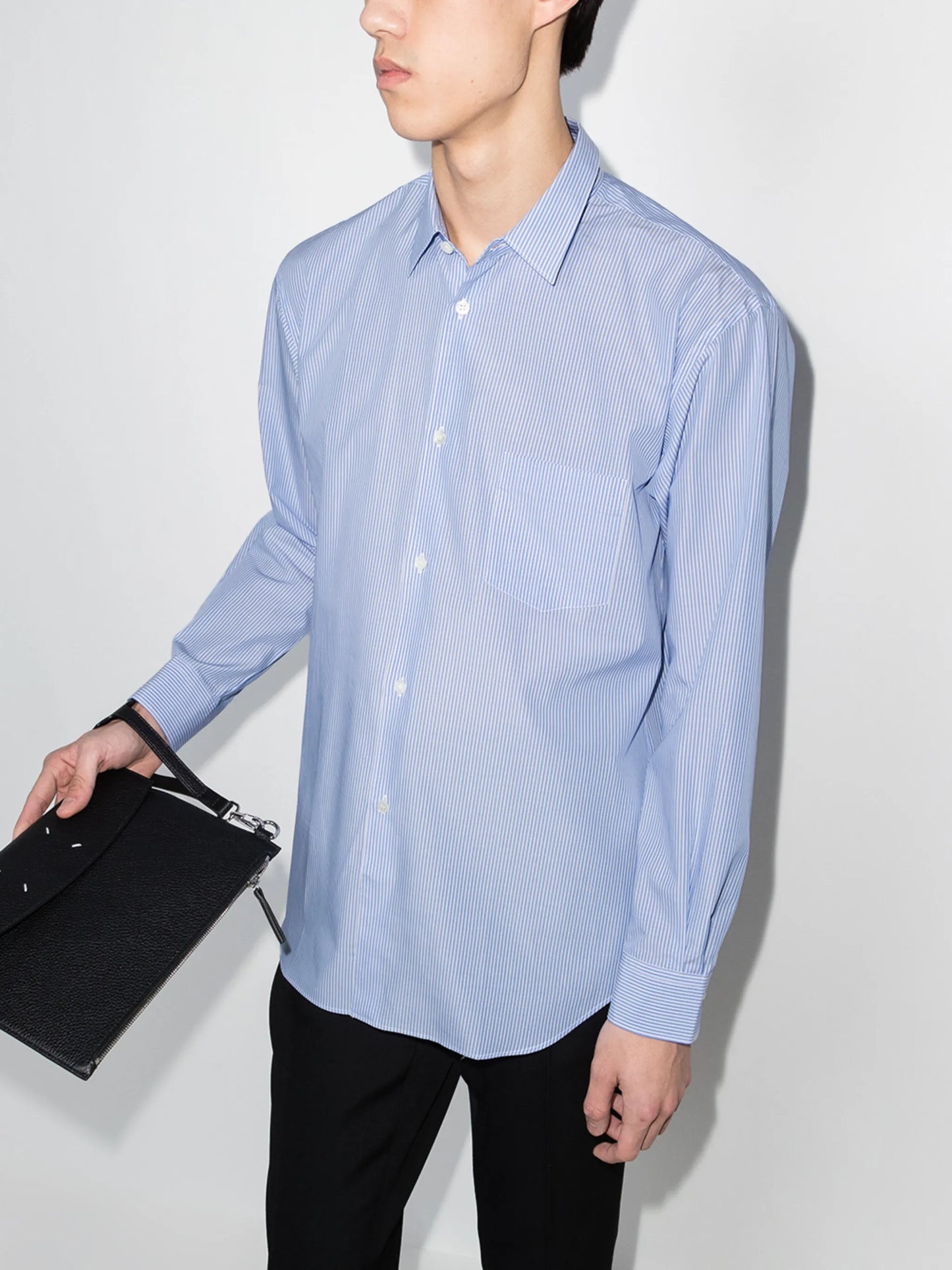 striped long-sleeve shirt