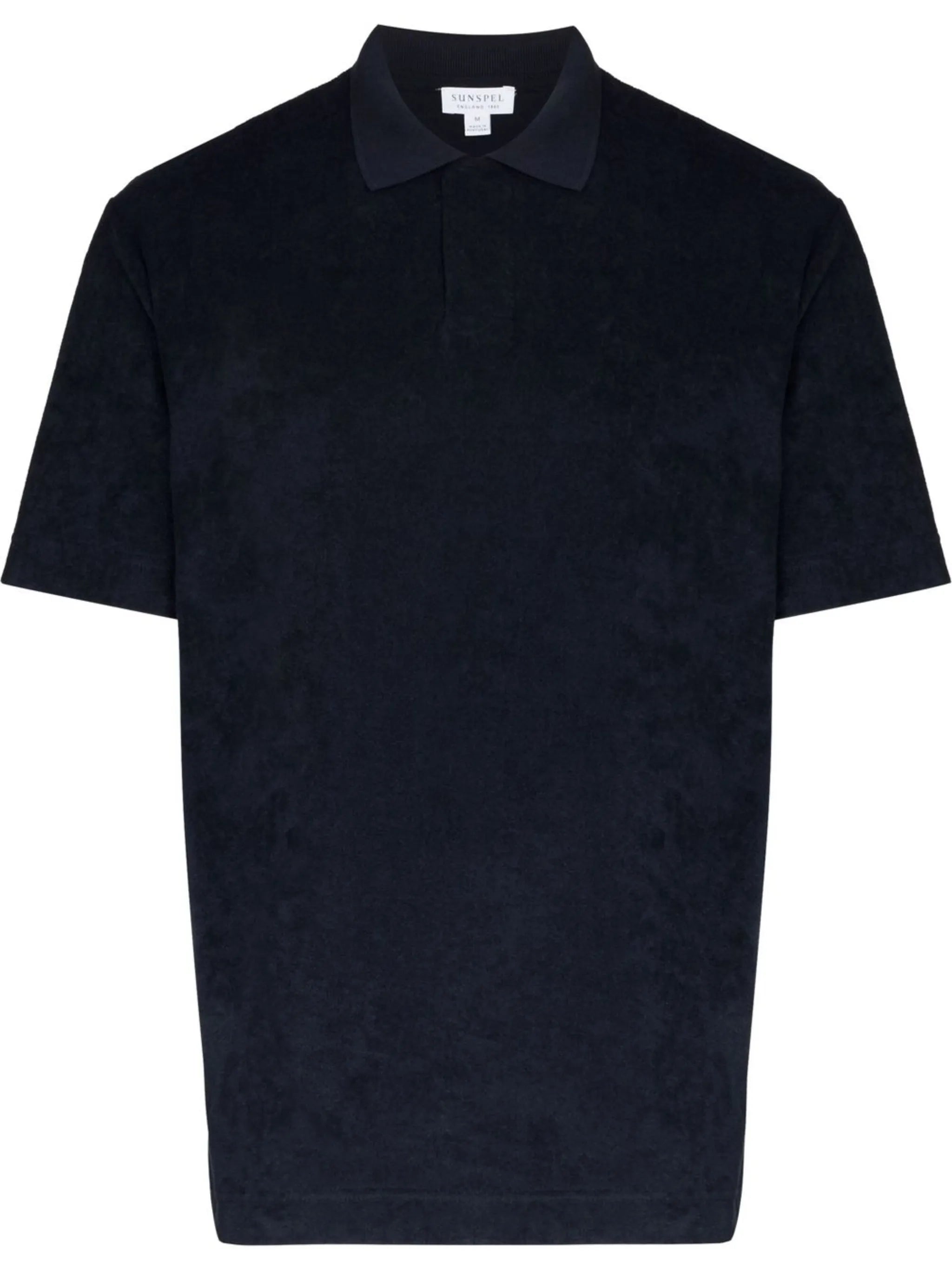 towelling short-sleeve polo shirt