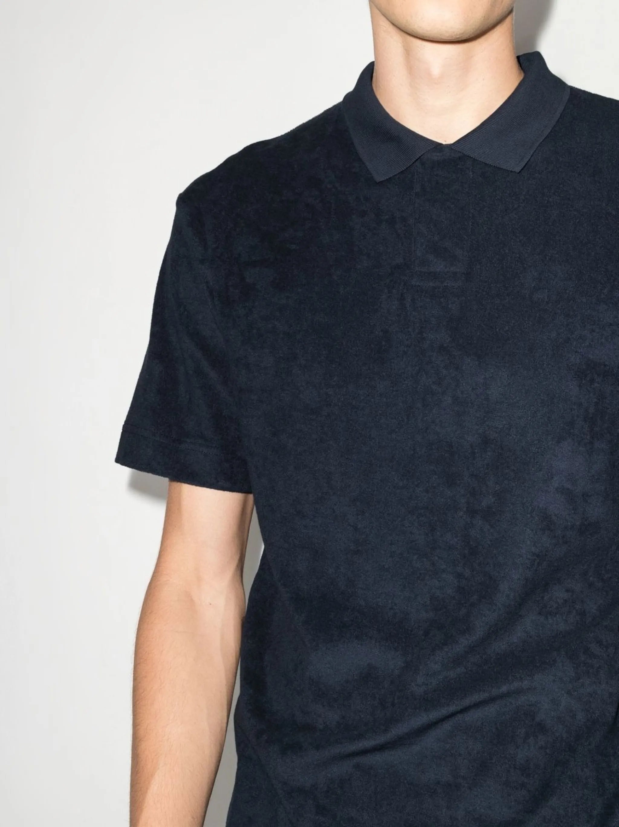 towelling short-sleeve polo shirt