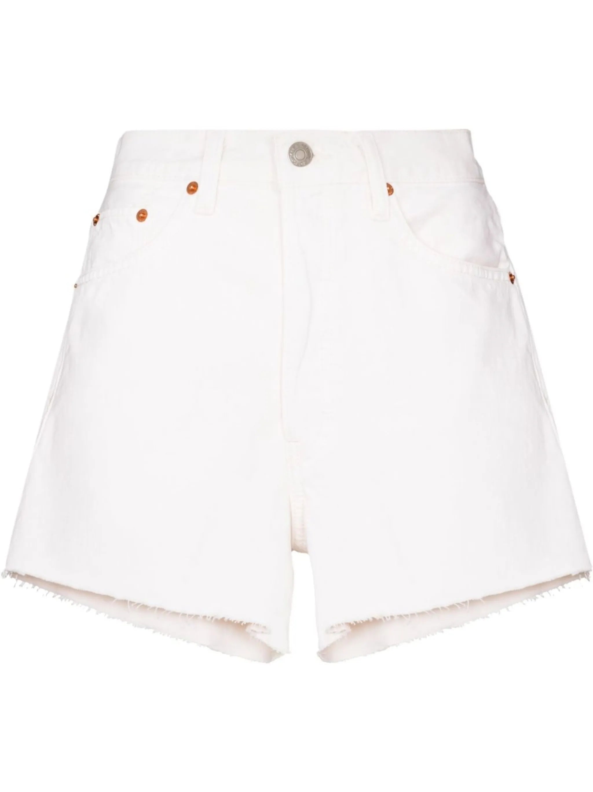 90s high-waist denim shorts