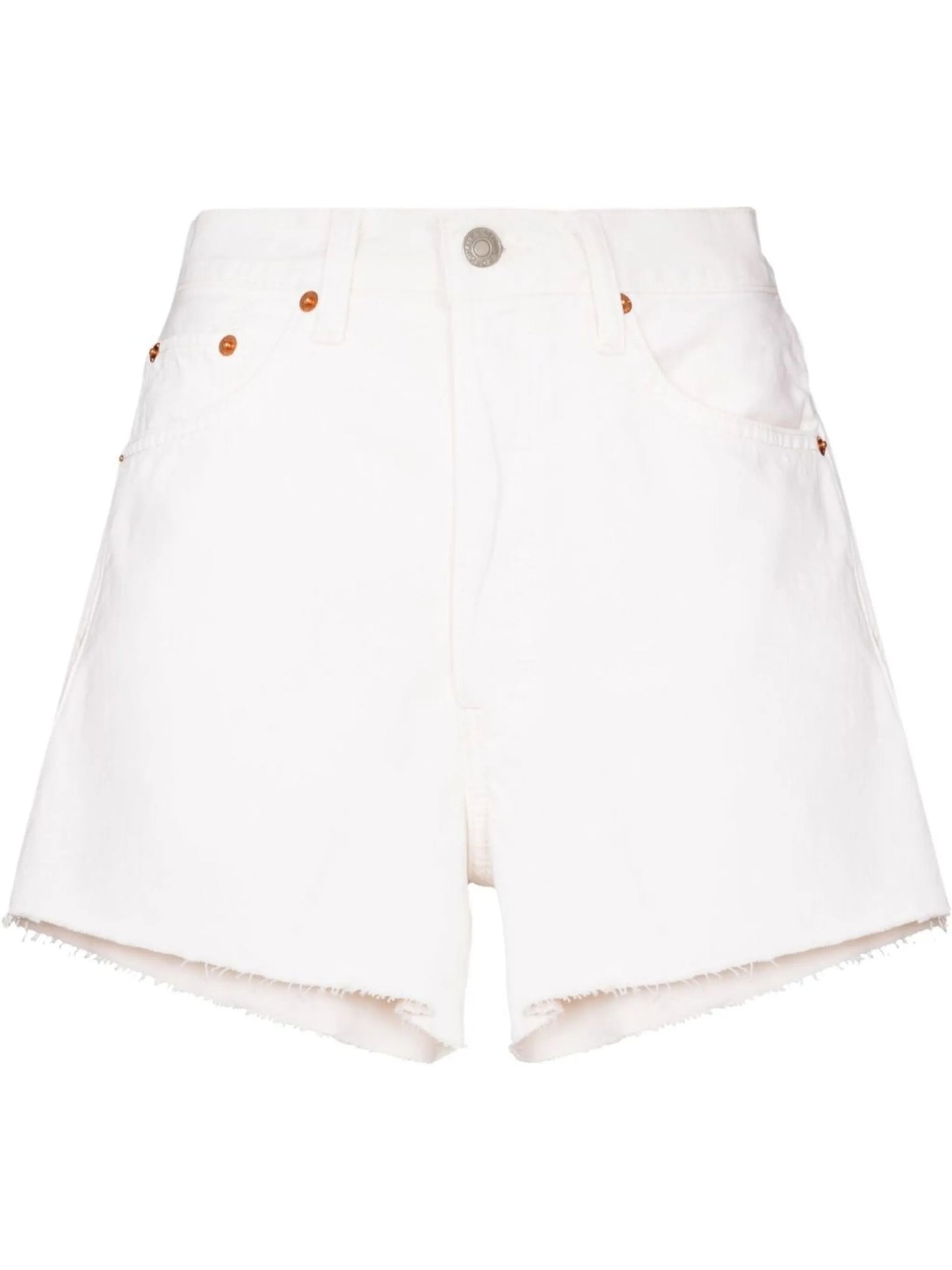 90s high-waist denim shorts