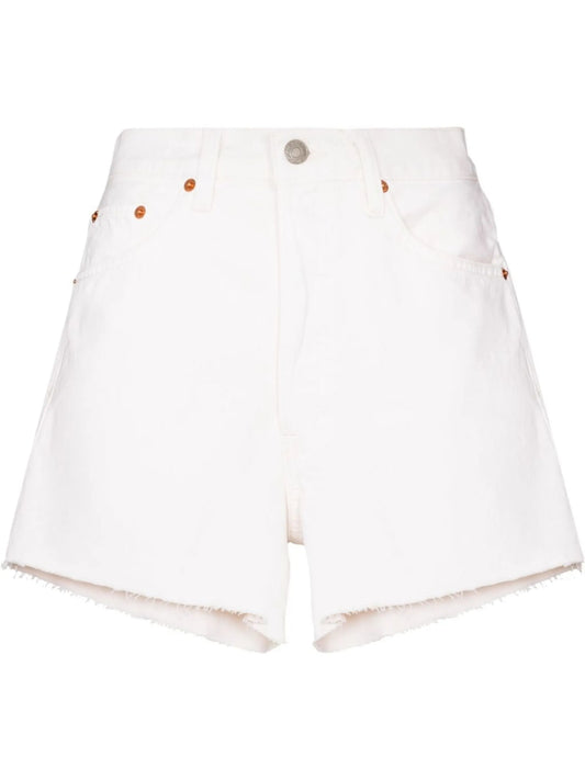 90s high-waist denim shorts