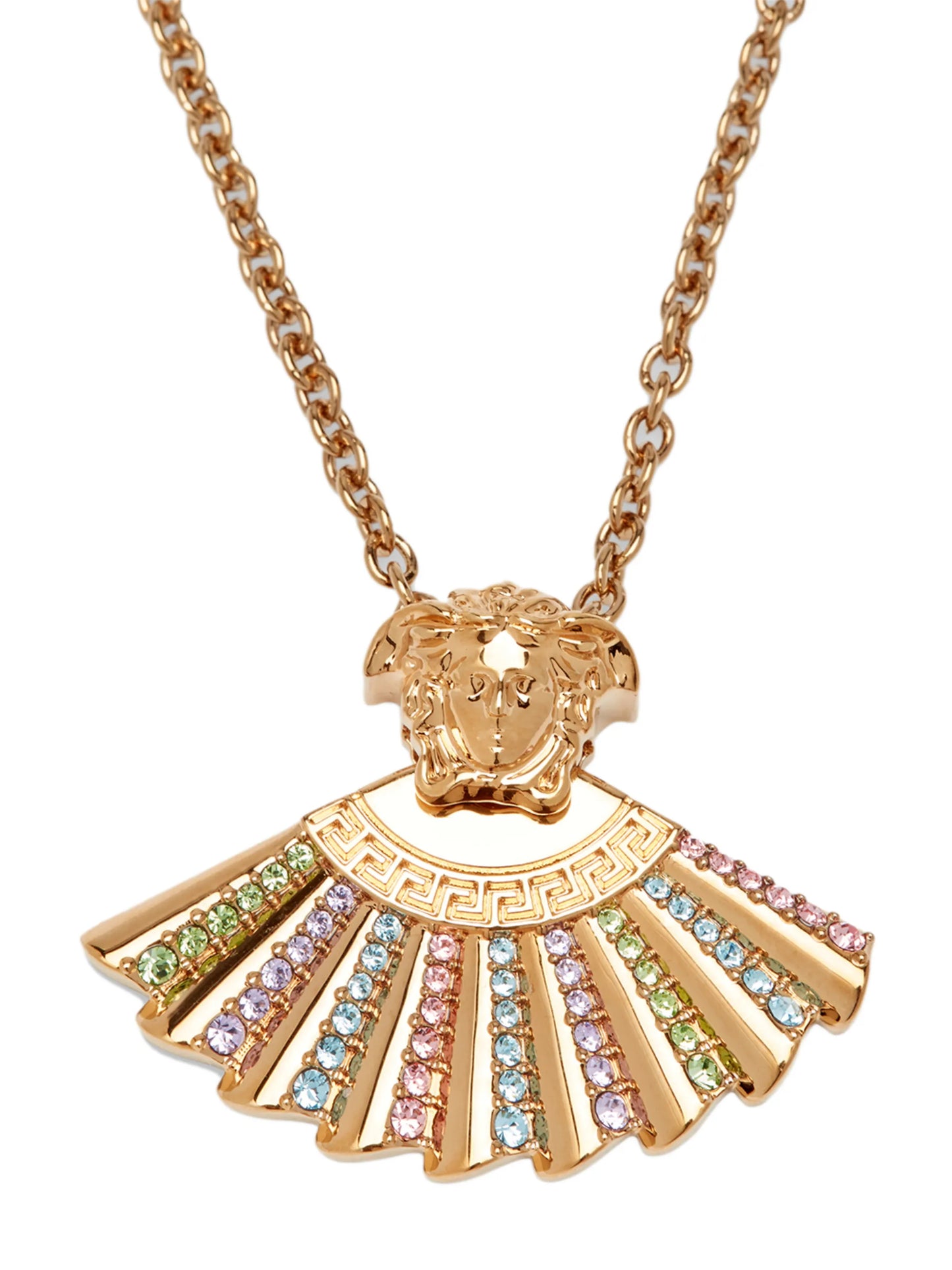 Medusa Fan pendant necklace