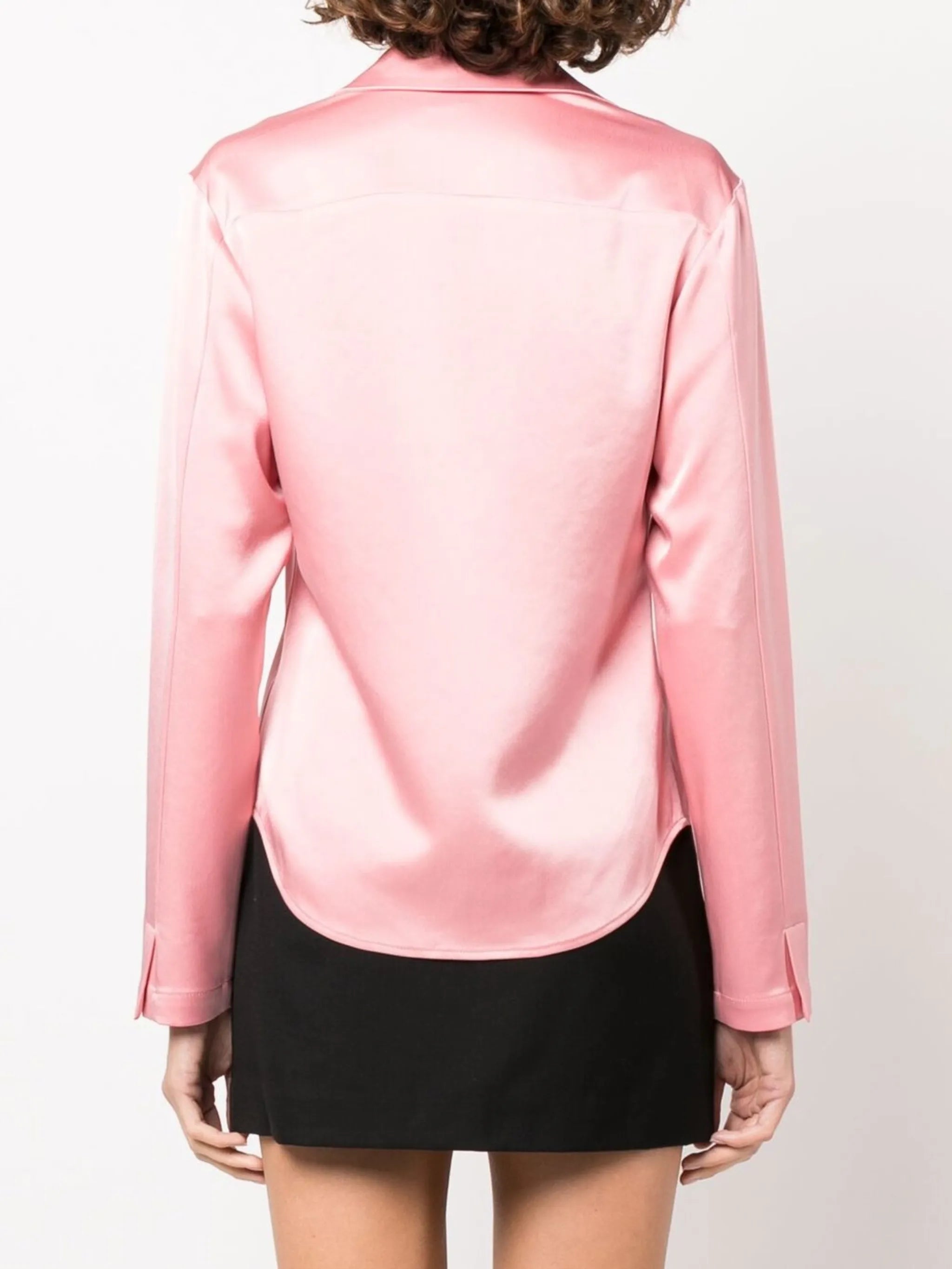Sateen satin-finish shirt