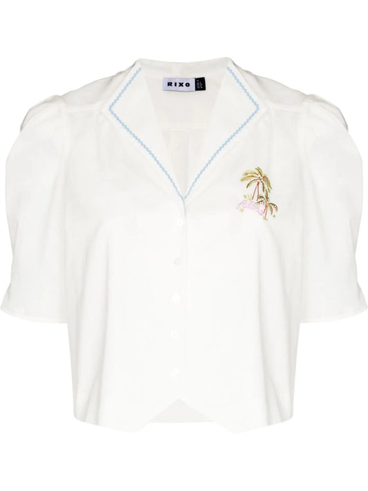 embroidered logo shirt
