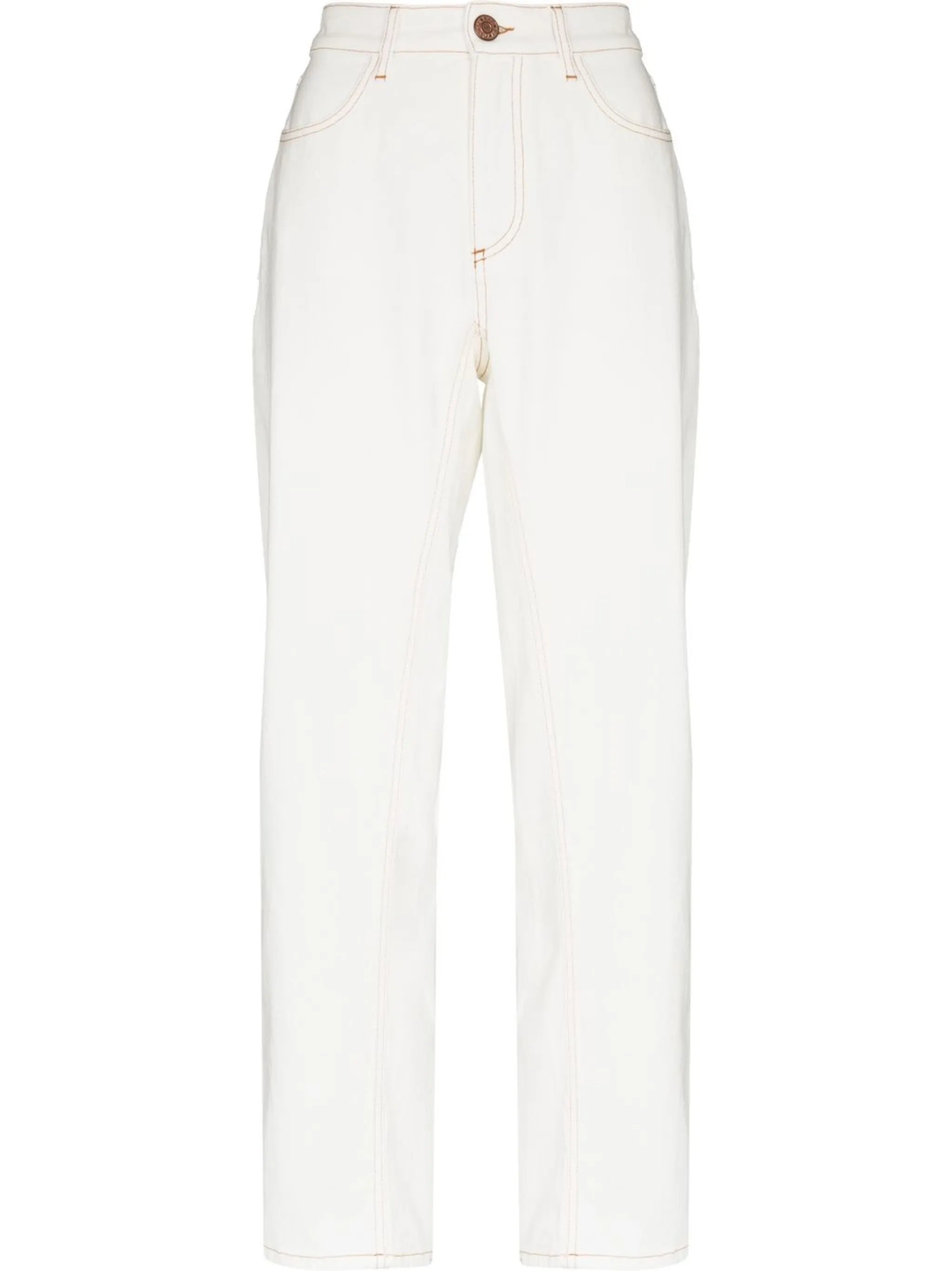 high-rise cropped jeans