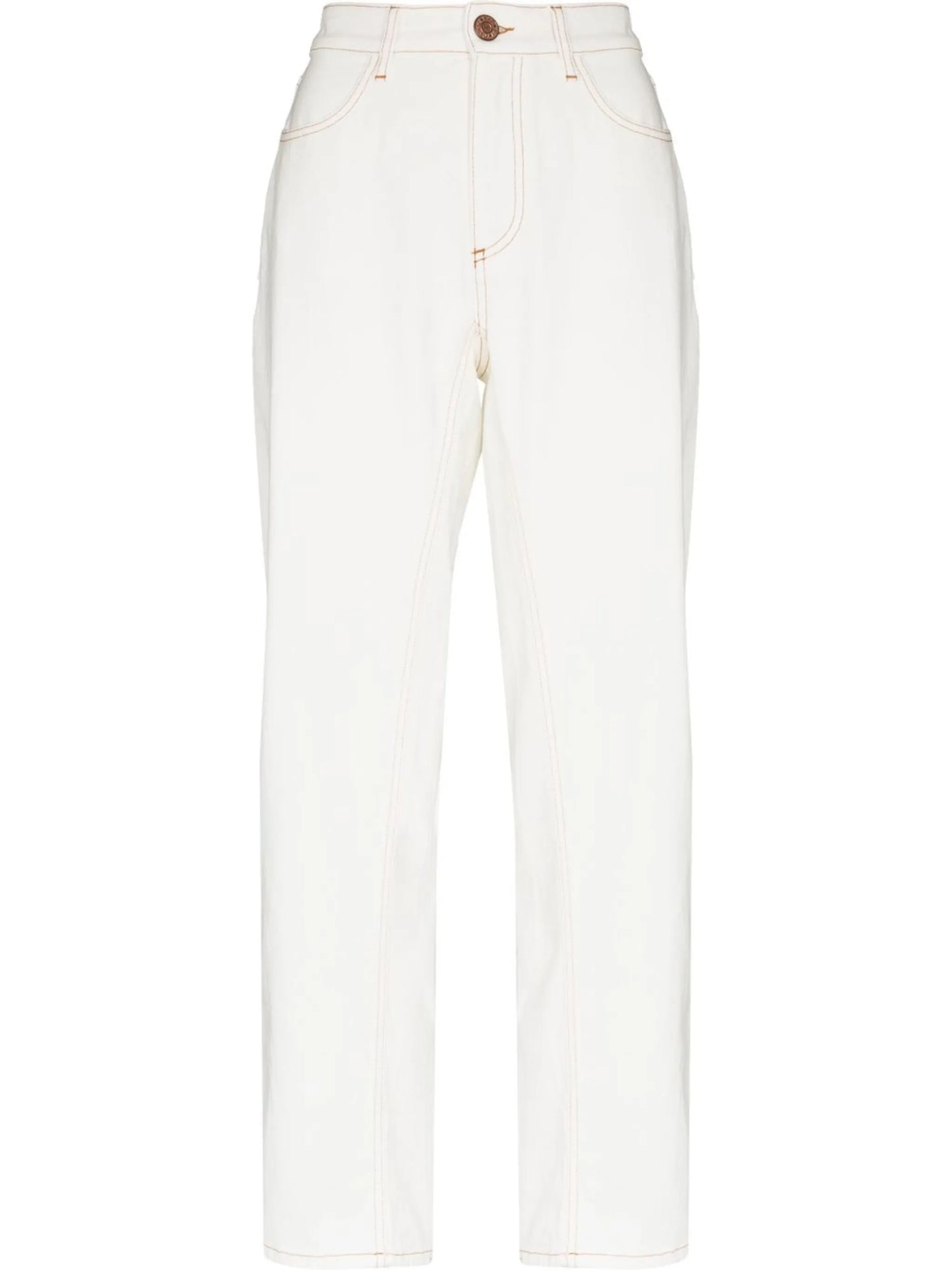 high-rise cropped jeans