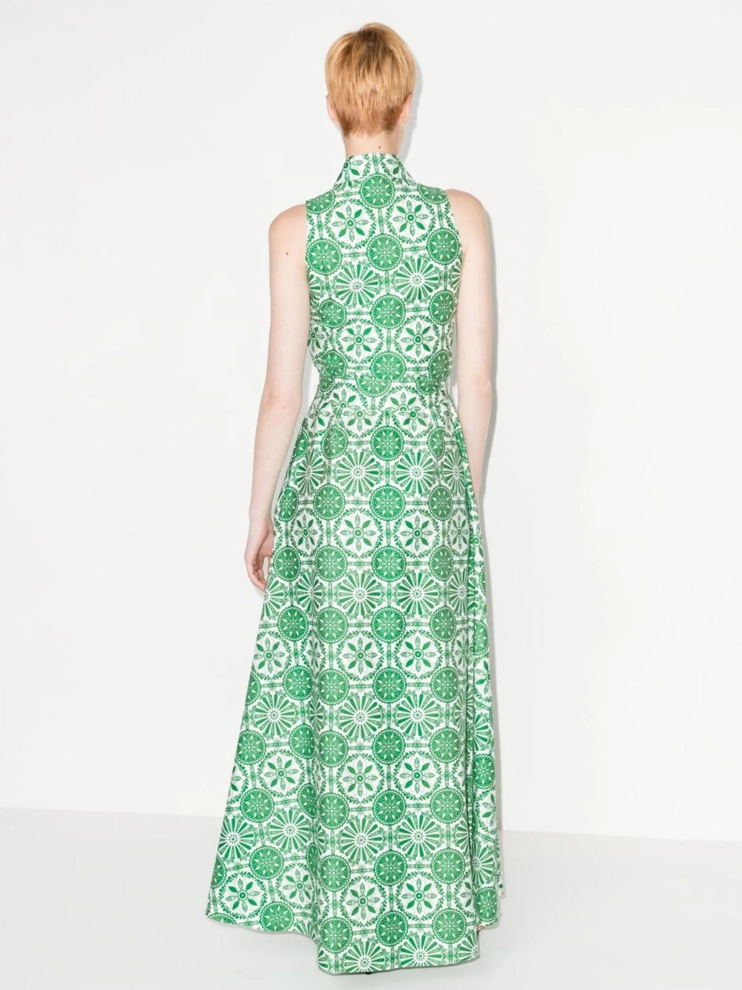 Paloma graphic-print cotton maxi dress