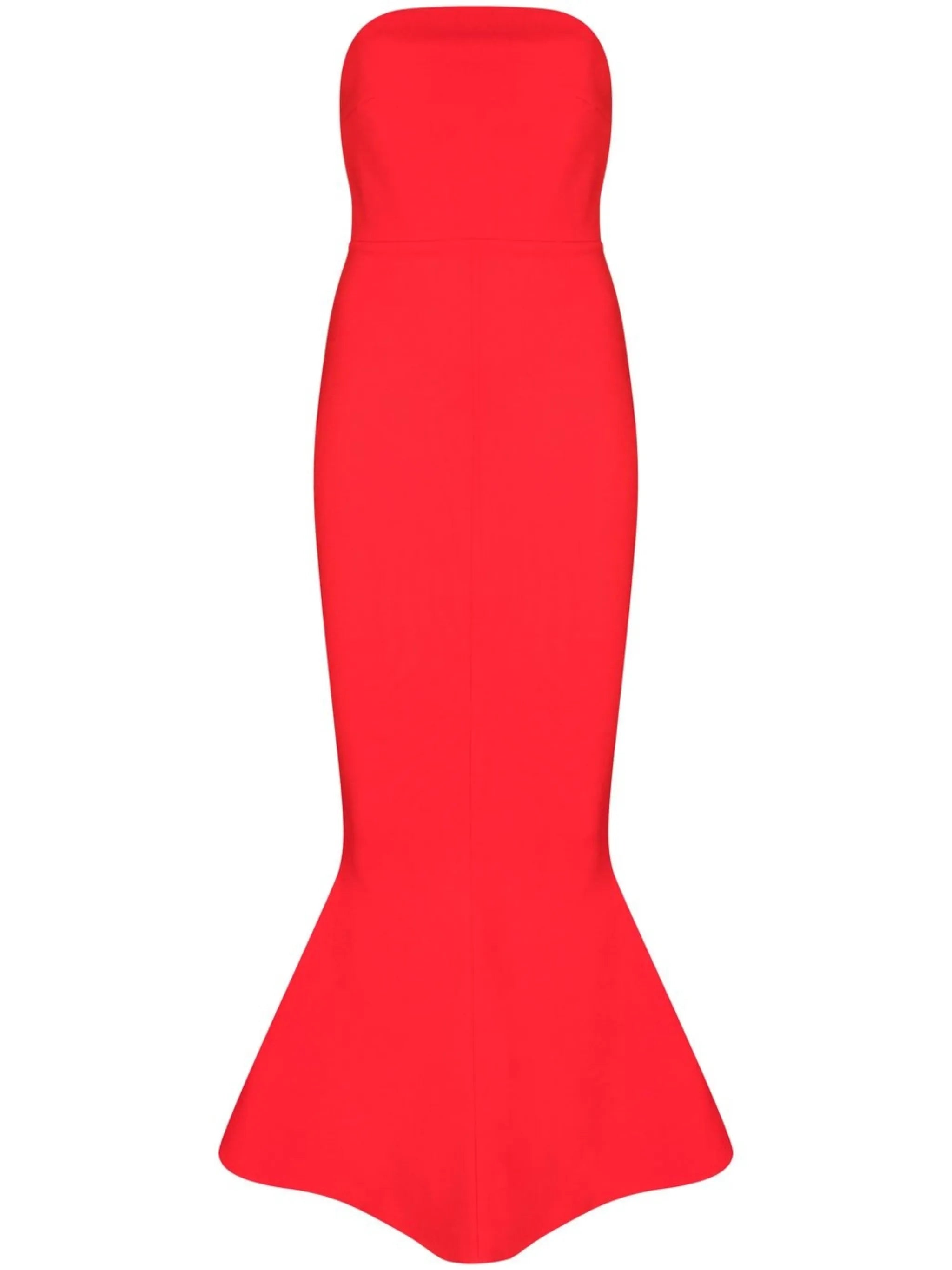 Amara strapless flared gown