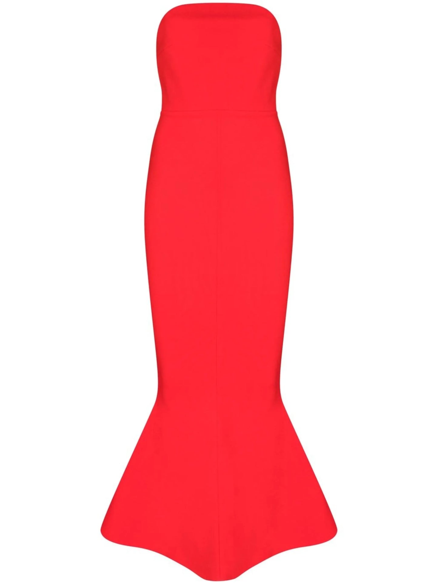 Amara strapless flared gown