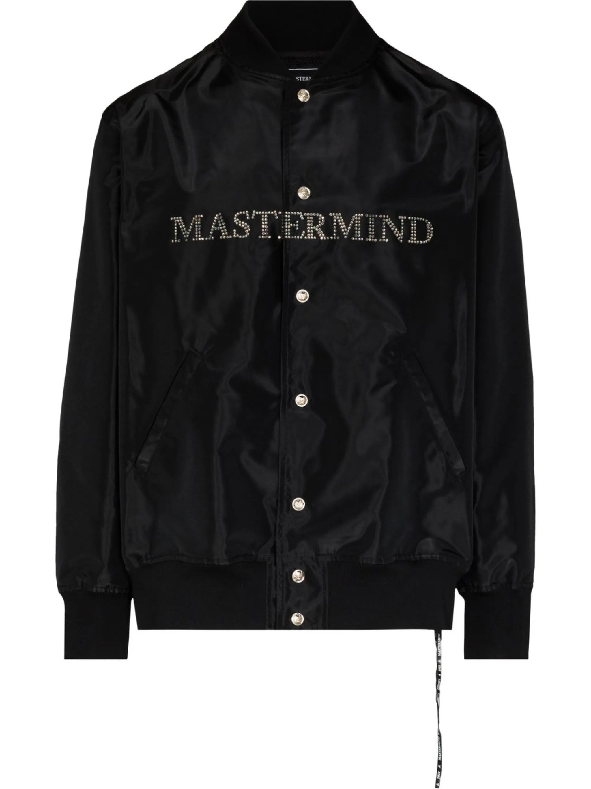 crystal skull-embellished bomber jacket
