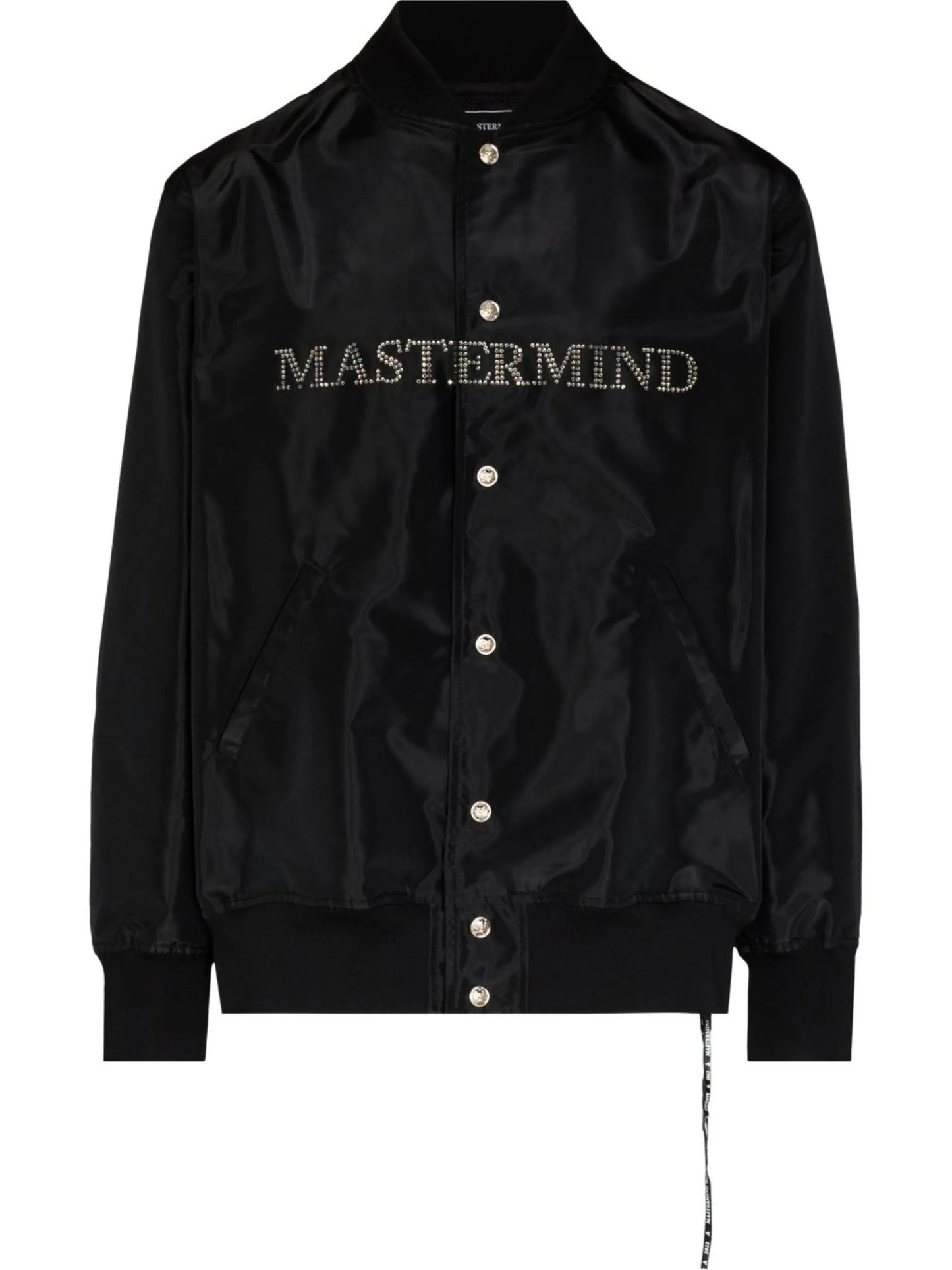 crystal skull-embellished bomber jacket