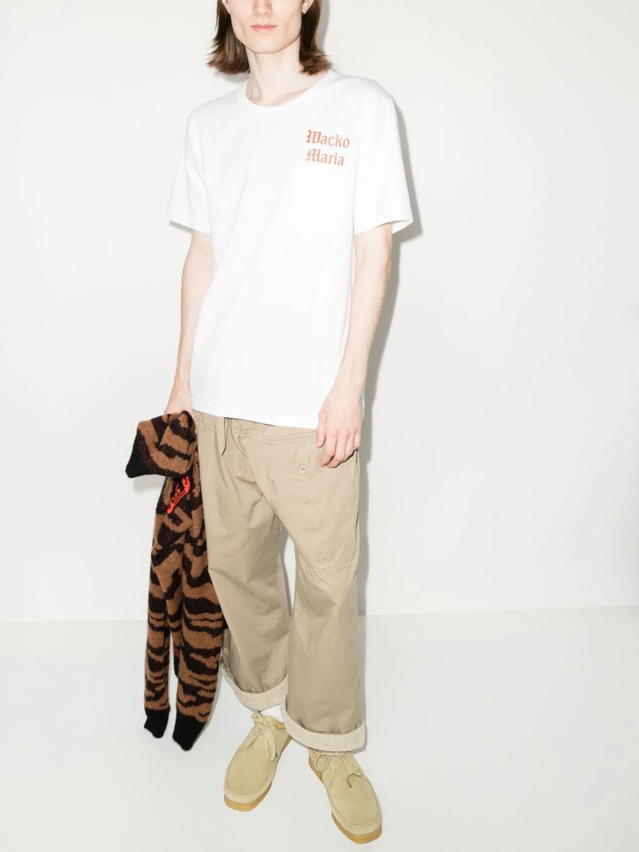 slogan-print round-neck T-shirt