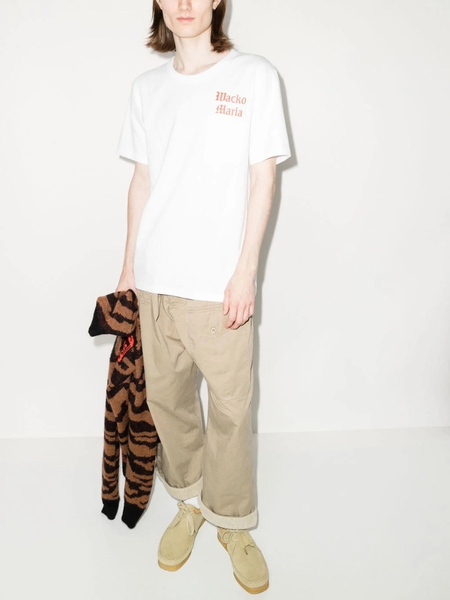 slogan-print round-neck T-shirt