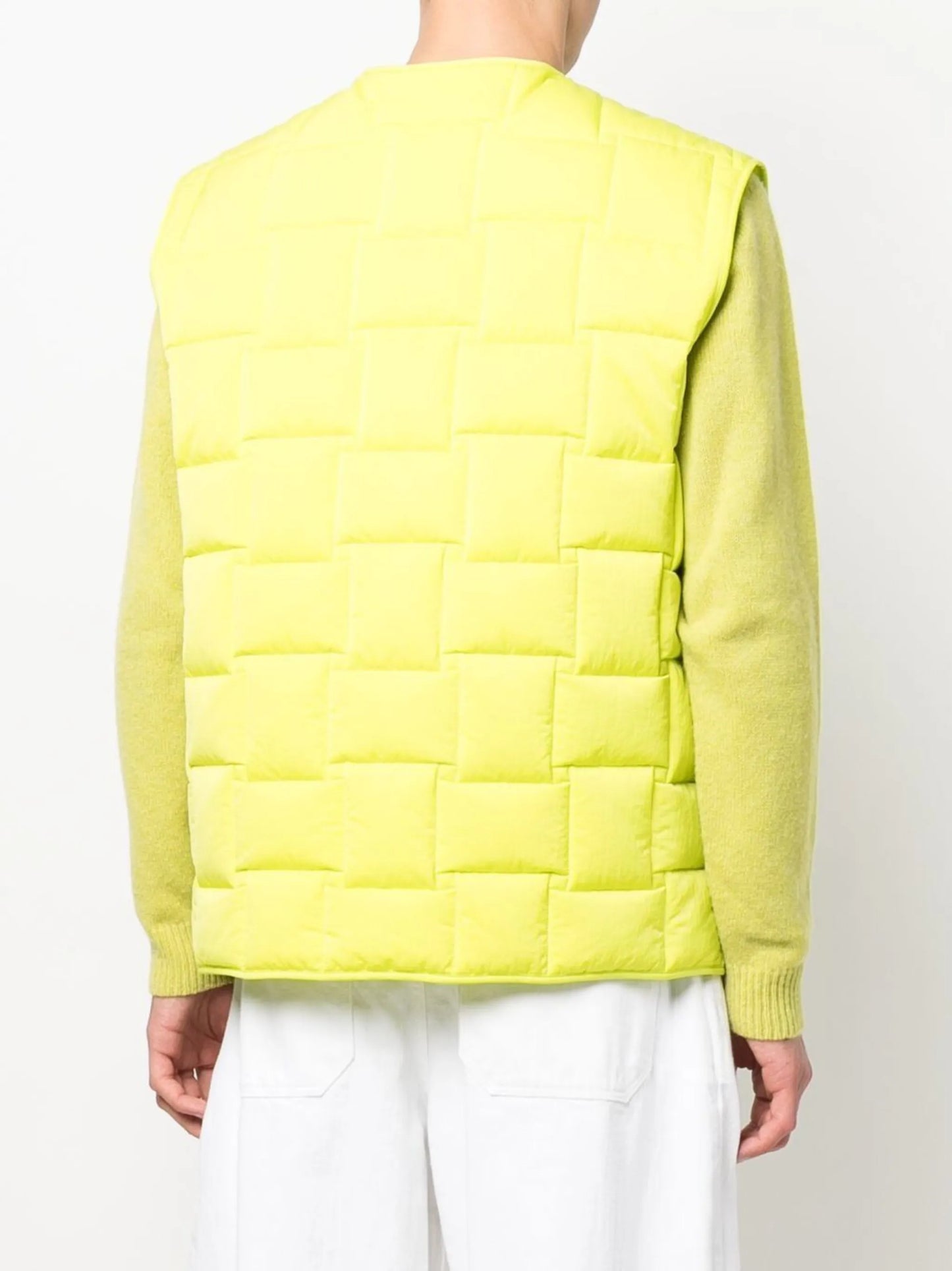 quilted press-stud gilet