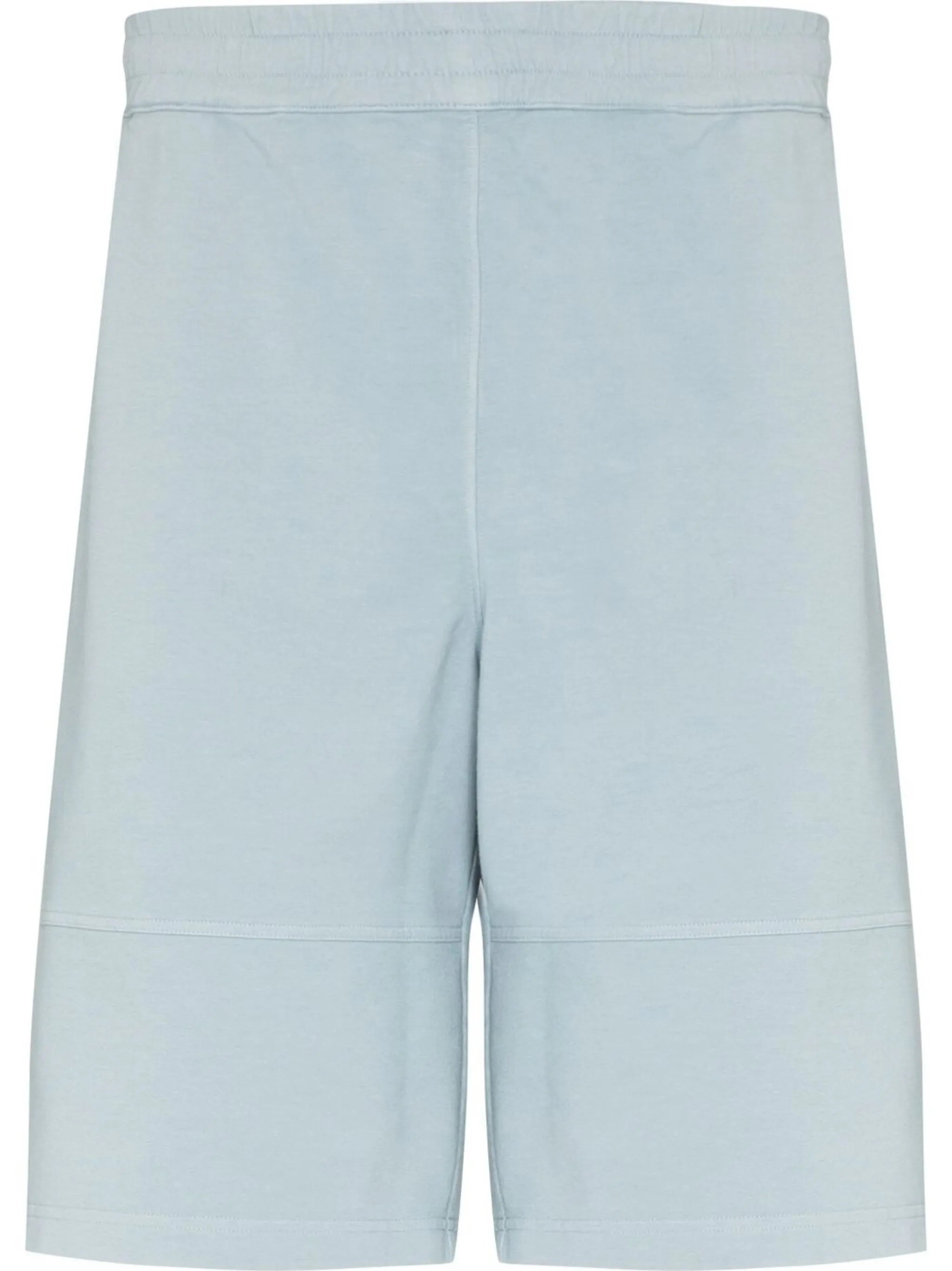 elasticated-waist cotton track shorts