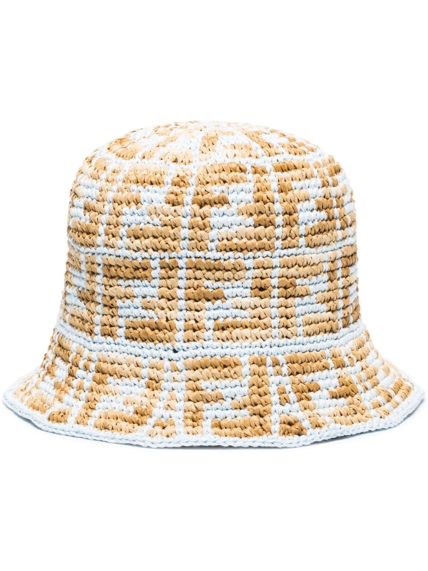 FF motif crochet bucket hat