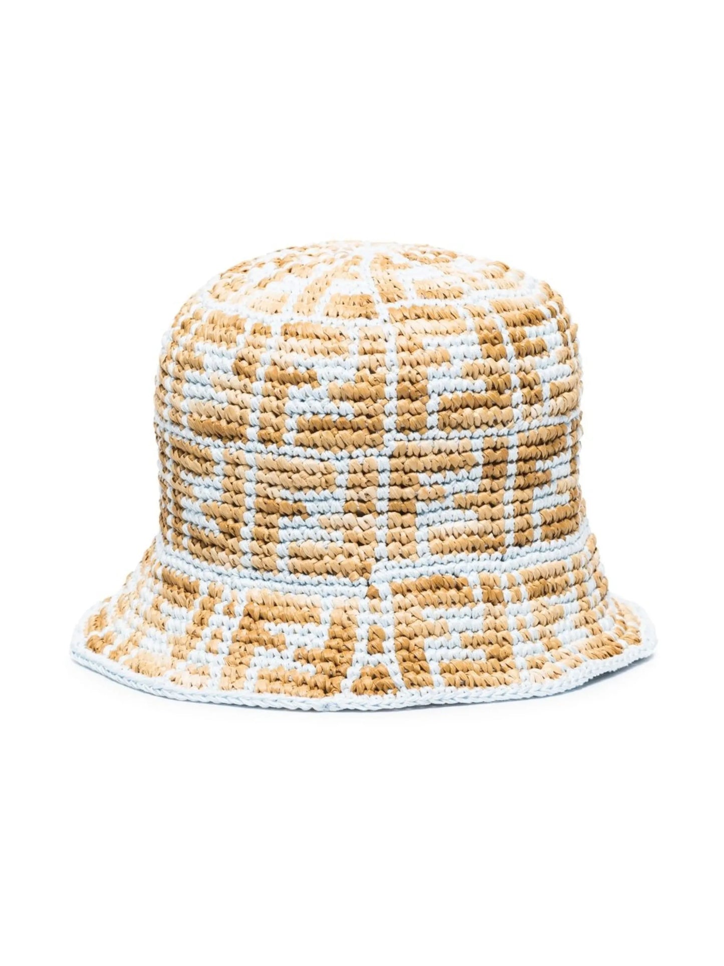 FF motif crochet bucket hat