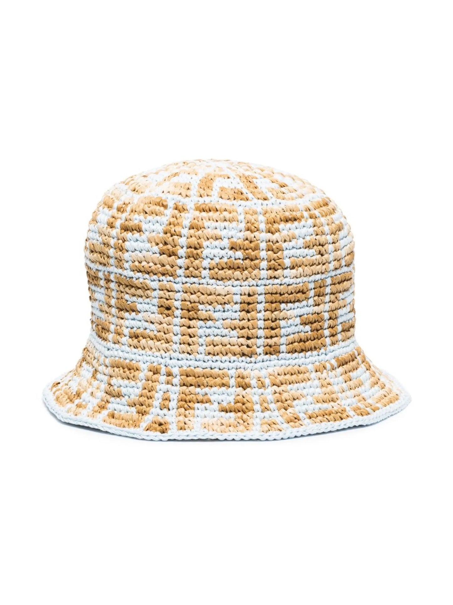 FF motif crochet bucket hat
