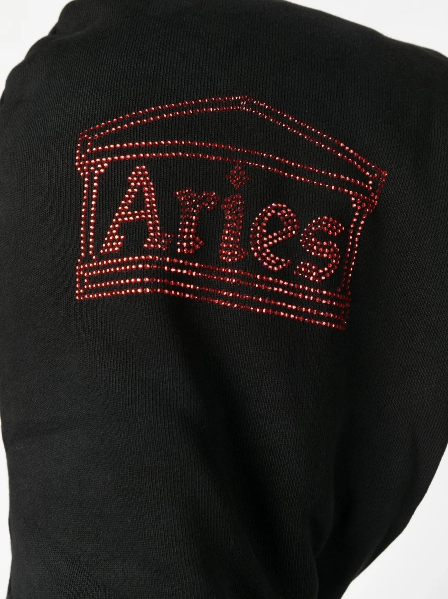 Temple crystal-embellished hoodie