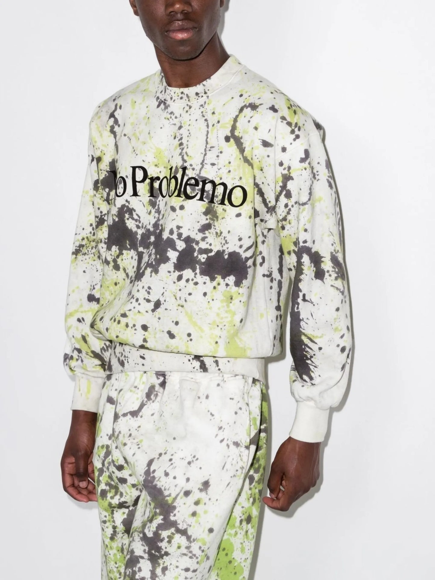No Problemo paint-print sweatshirt