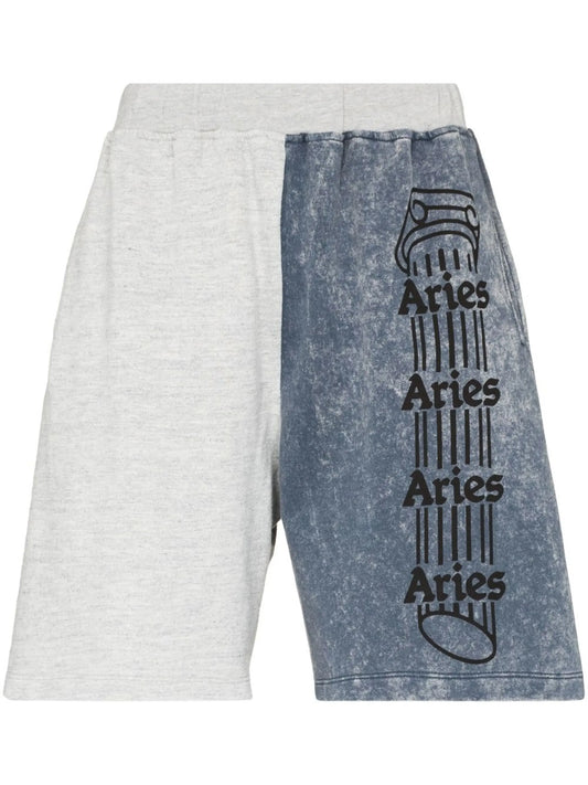 colour-block track shorts